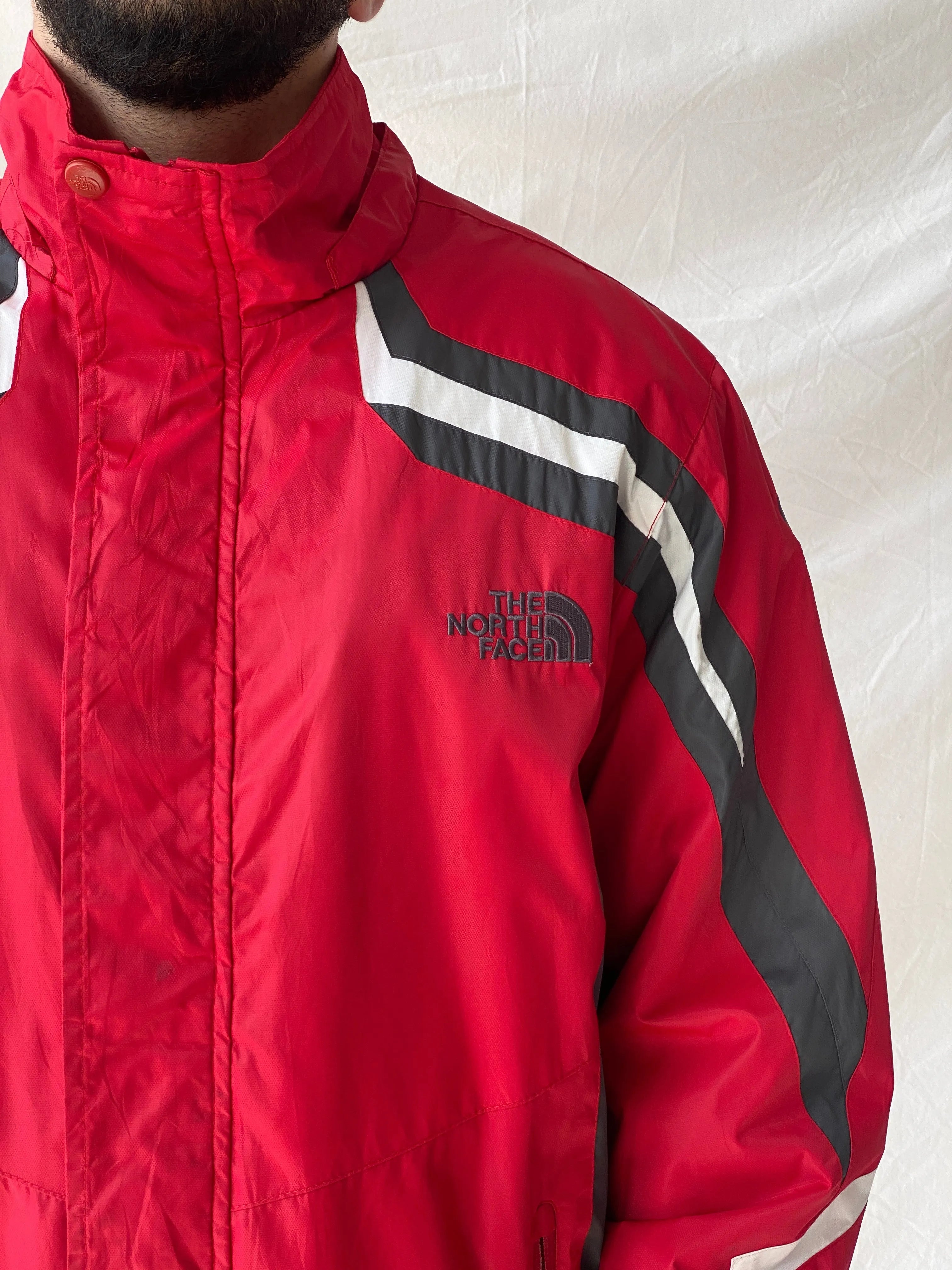 00s The North Face Summit Series Red & Grey Men’s Jacket - XL - Balagan Vintage Jacket 90s, consignment, Dana, Hamza, leather blazer, Tasnimk, windbreaker, winter