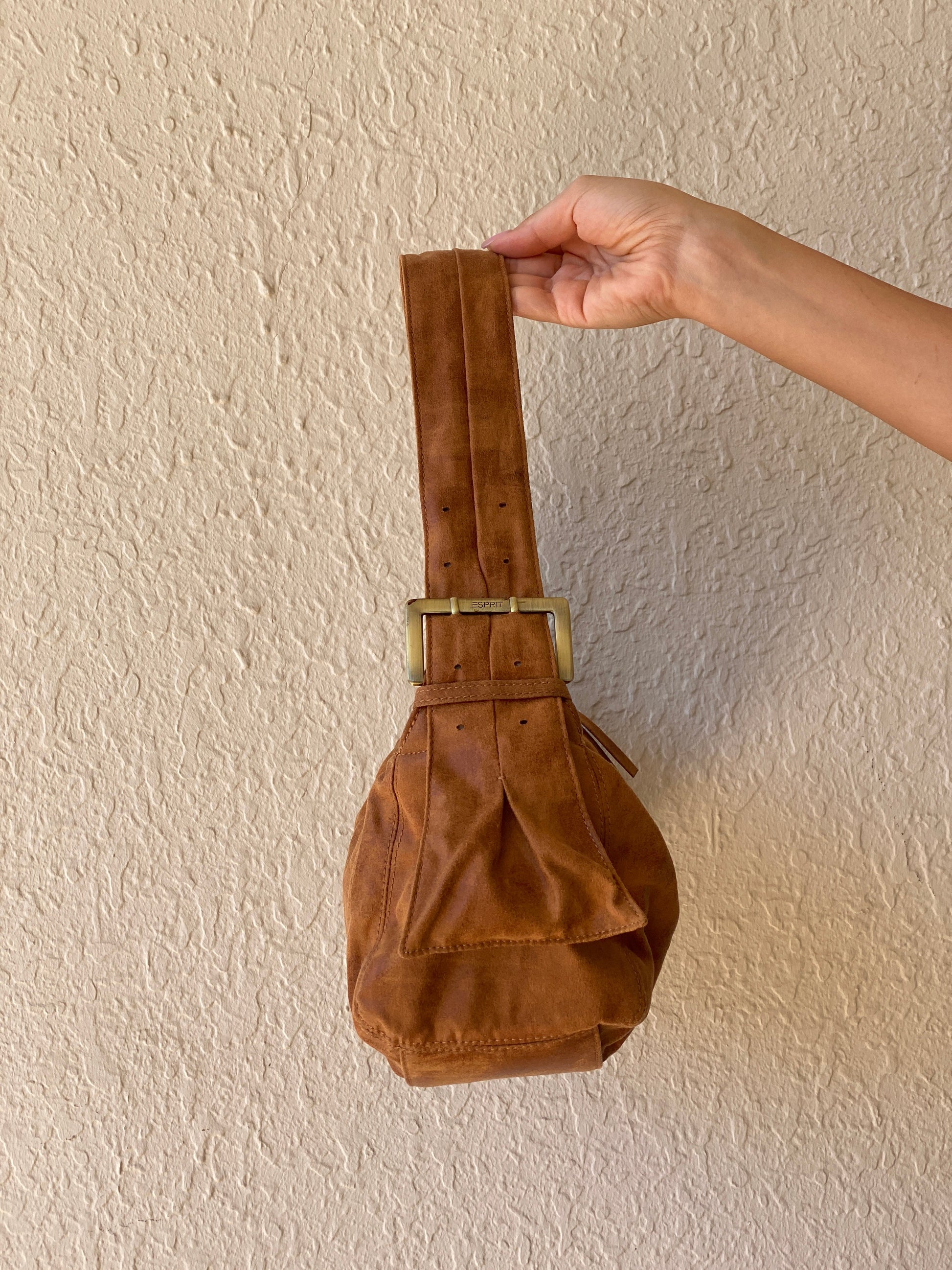 00s Y2K Esprit Camel Shoulder Bag - Balagan Vintage Shoulder Bag 00s, 90s, bag, NEW IN, shoulder bag, Y2K