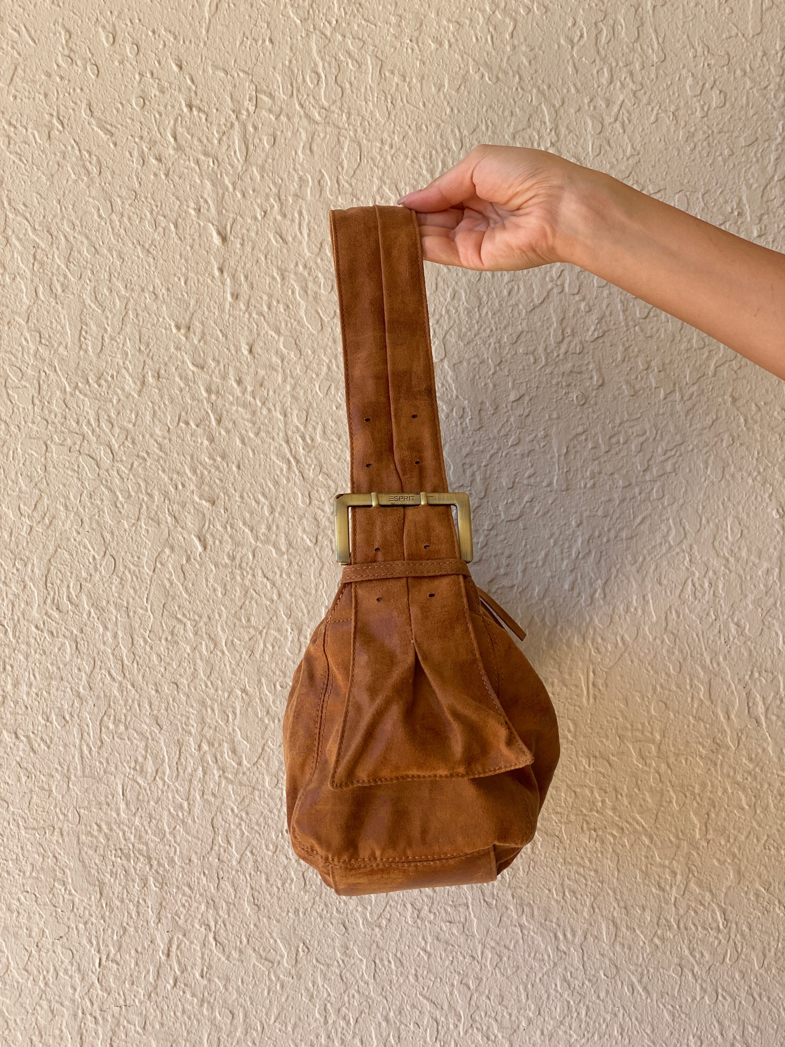 00s Y2K Esprit Camel Shoulder Bag - Balagan Vintage Shoulder Bag 00s, 90s, bag, NEW IN, shoulder bag, Y2K