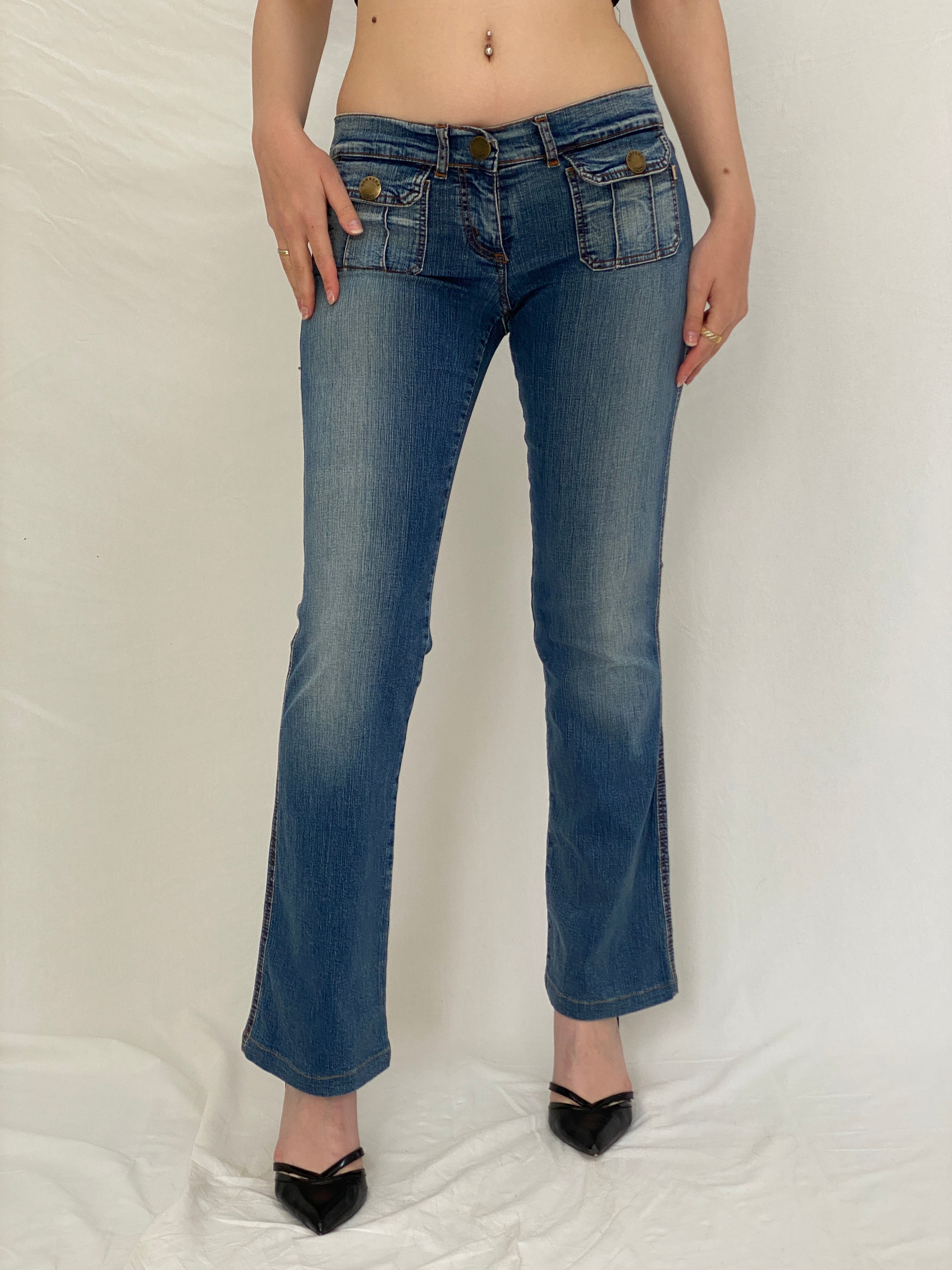 Vintage Y2K Carrera Italian Low Rise Flare Jeans - 36EUR