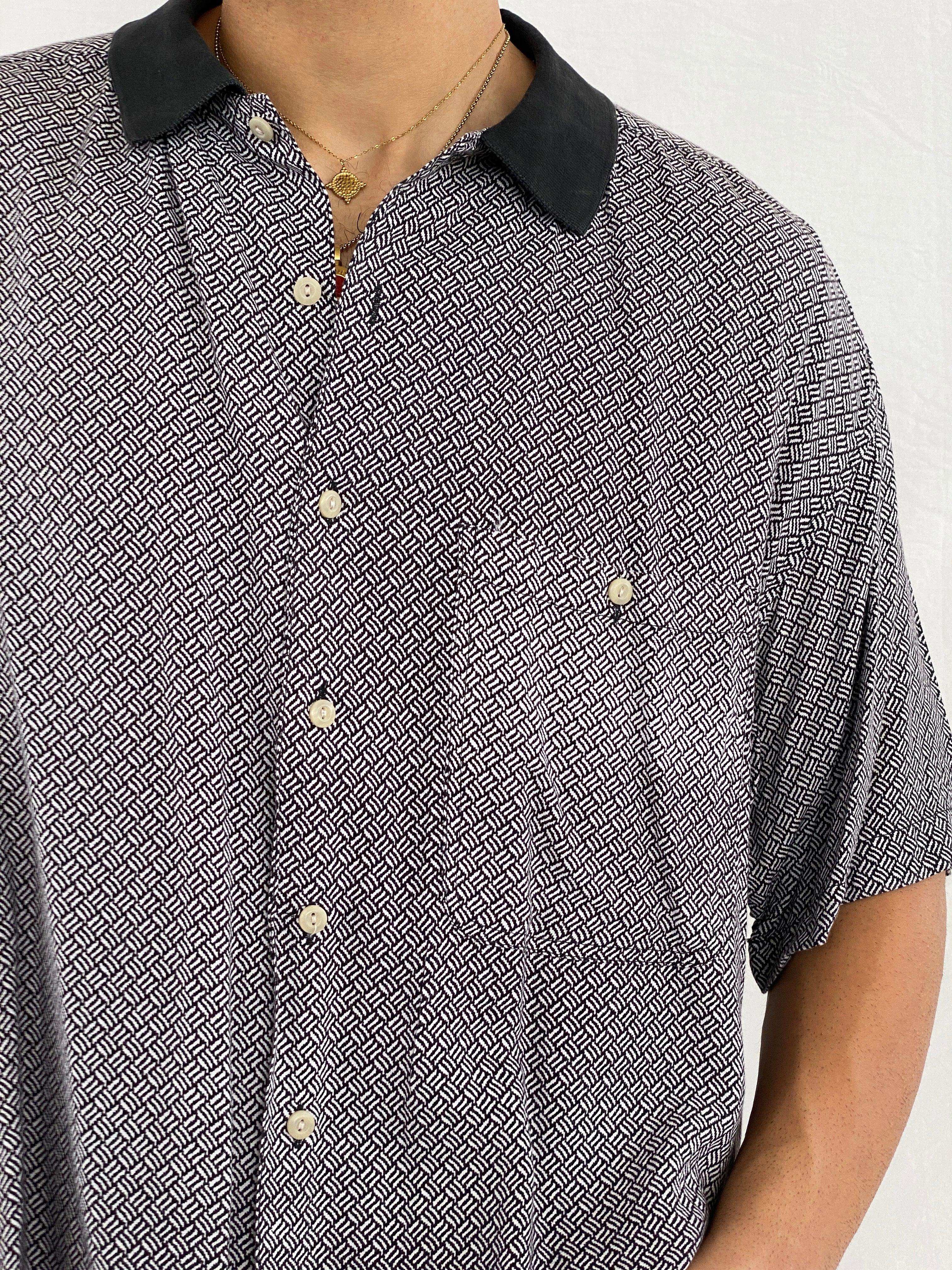 Vintage White Oak Half-Sleeve Shirt - Balagan Vintage Half Sleeve Shirt 00s, 90s, Abdullah, half sleeve shirt, NEW IN