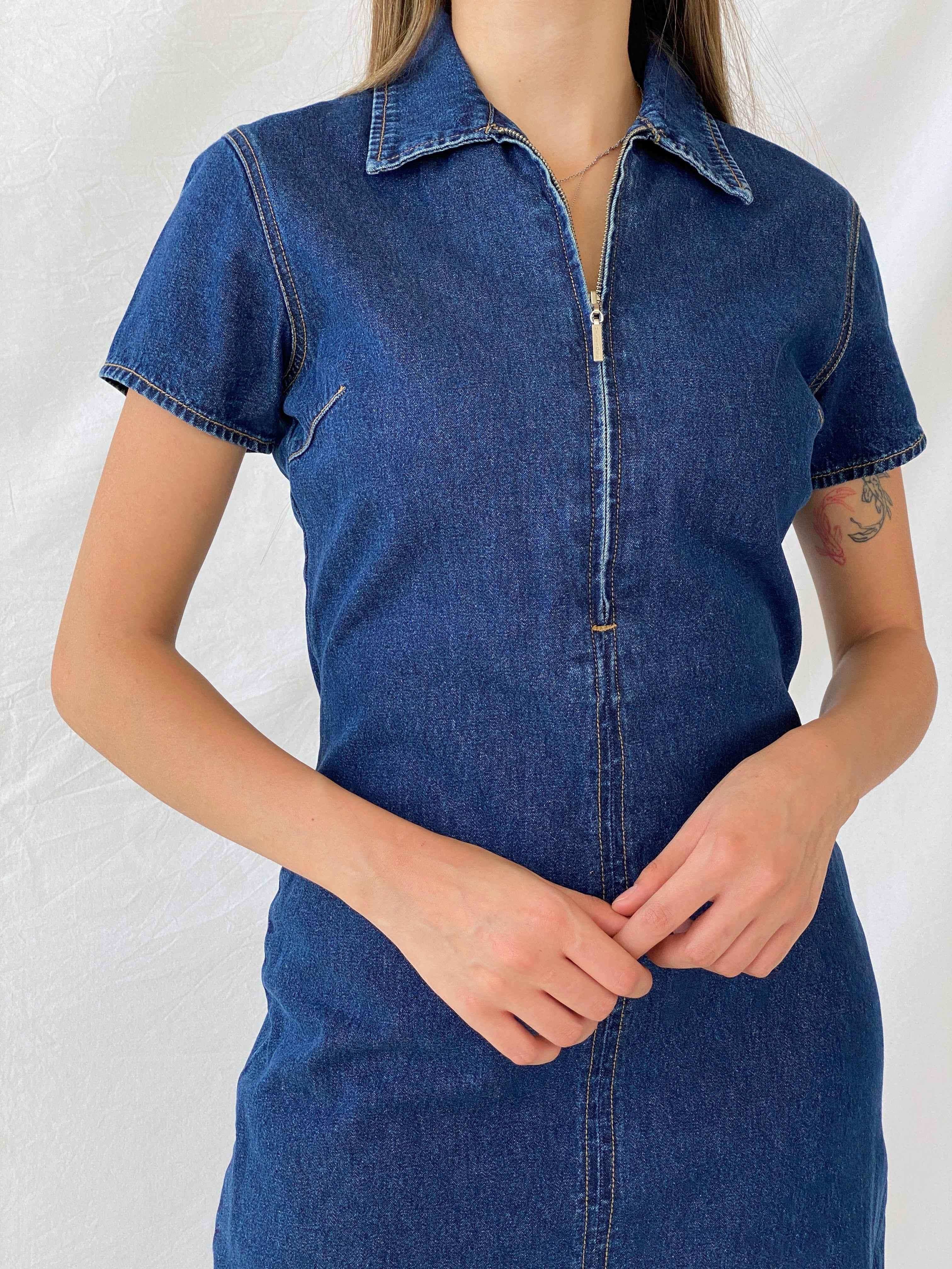 Tommy Hilfiger Midi Denim Dress - Balagan Vintage Denim Dress 00s, 90s, denim dress, midi dress, Mira