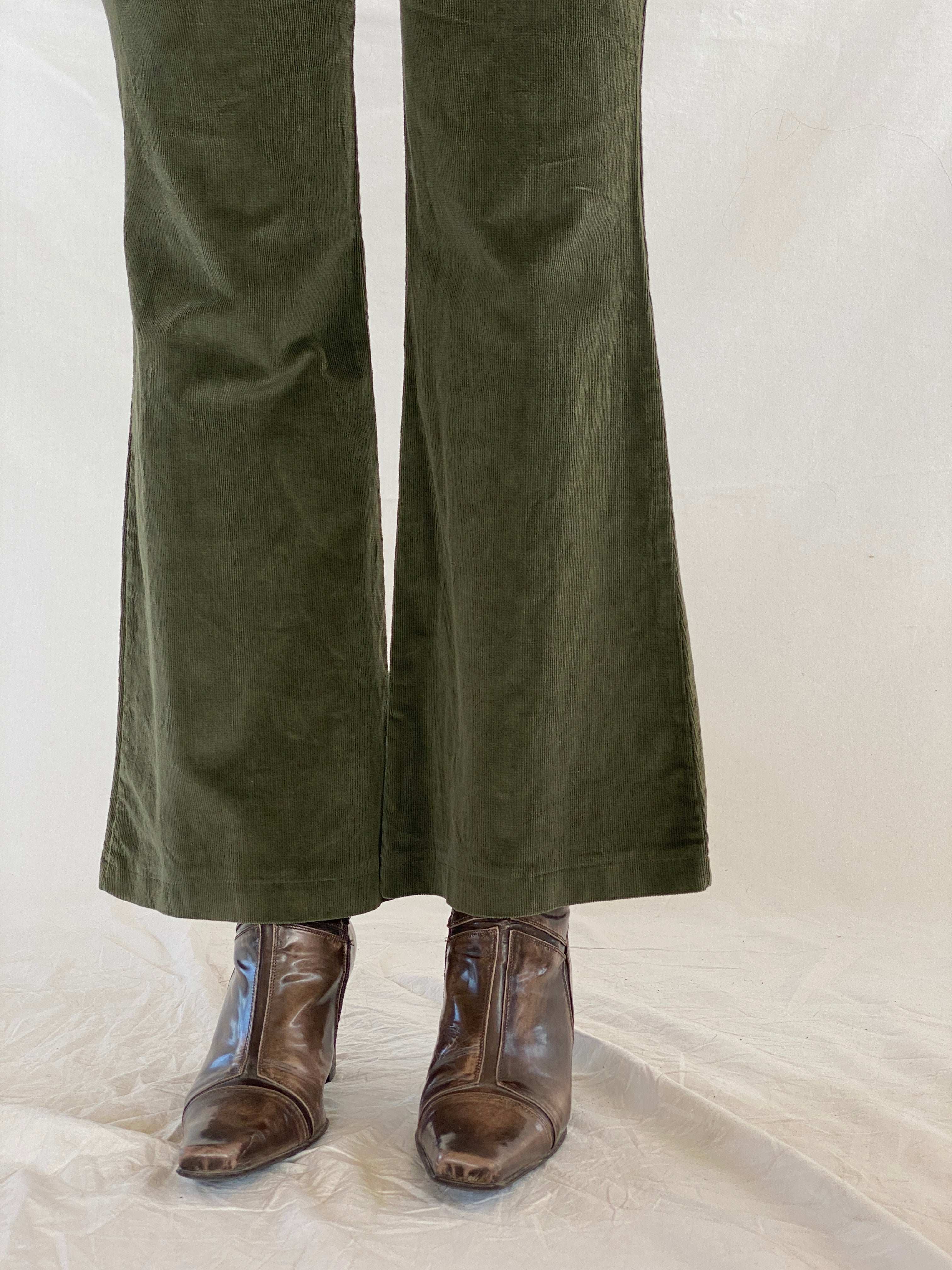 Vintage Wide Leg Cord Pants