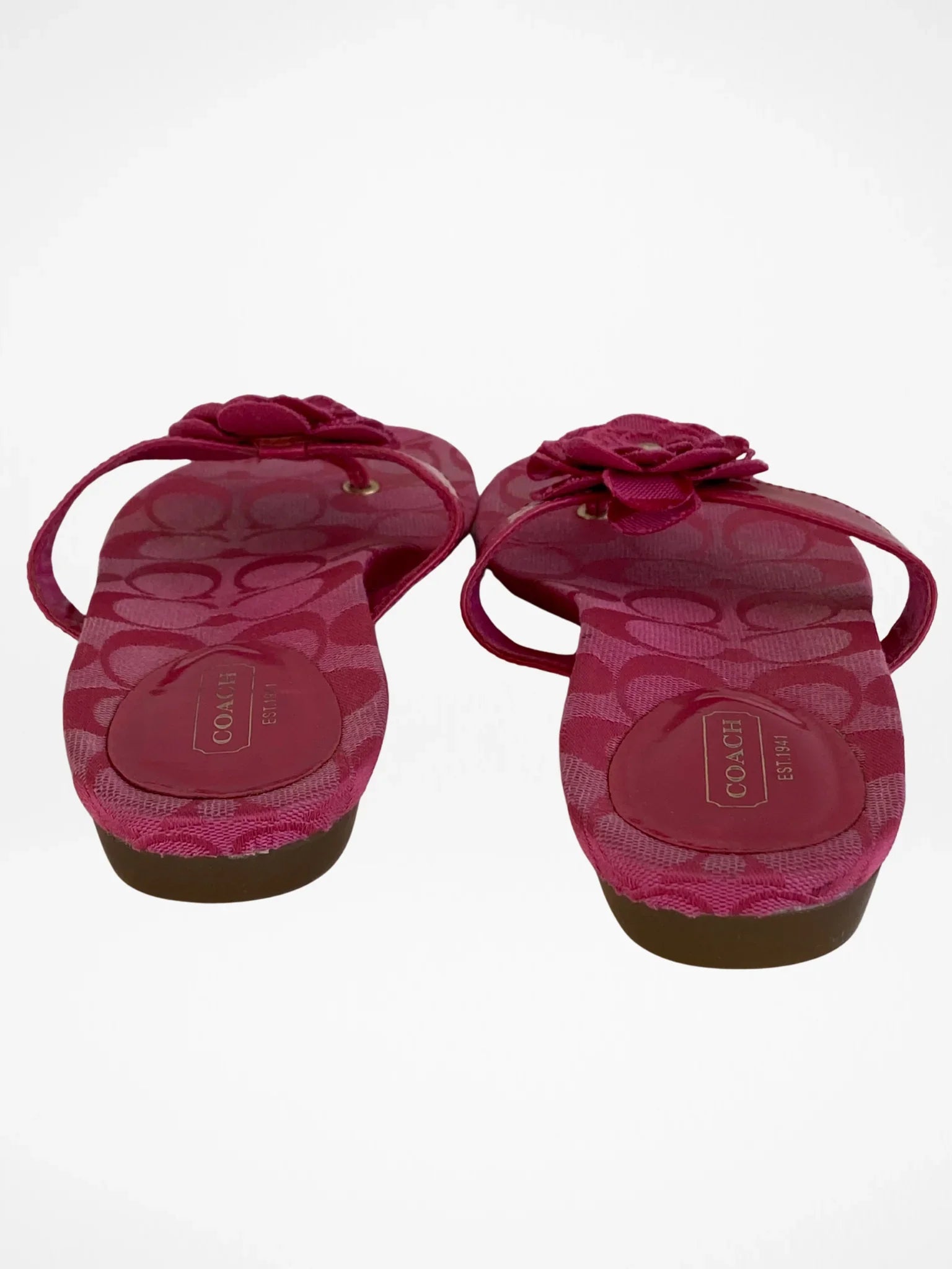 Coach Samira Pink Signature C Floral Sandals – Size EU 39.5