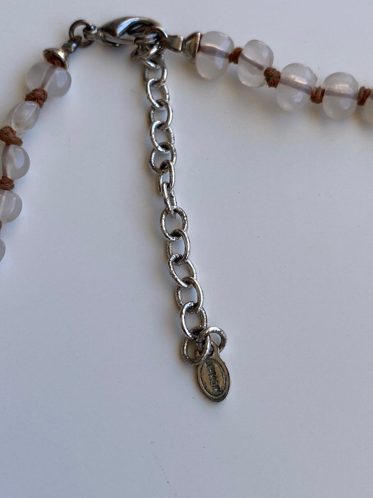 Vintage Y2K Monet Cream Beaded Yellow Teardrop Pendant Statement Necklace