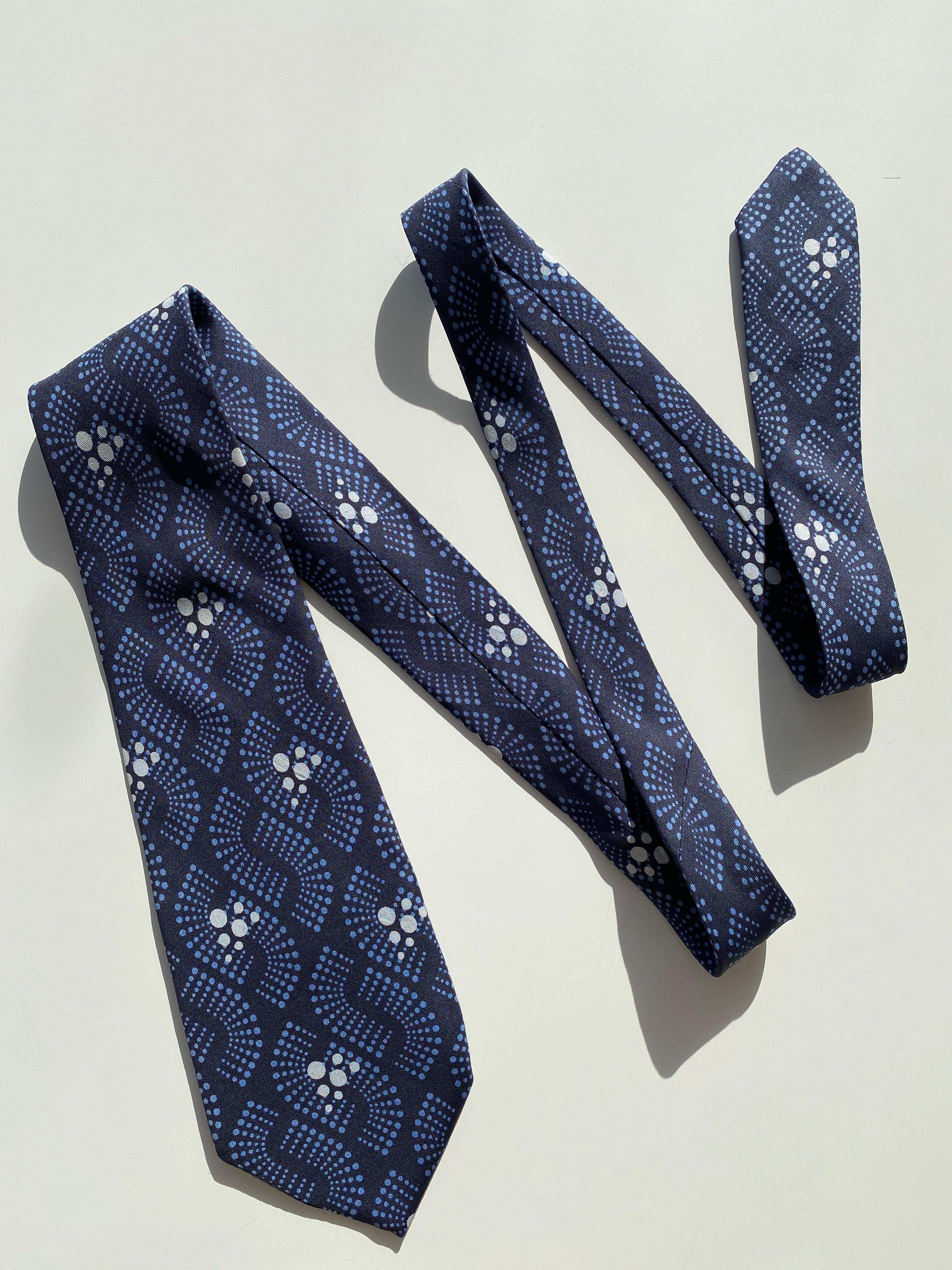 Vintage 80s Reine Seide Printed Silk Tie - Balagan Vintage Ties 80s, 90s, graphic ties, NEW IN, printed tie, tie, vintage ties