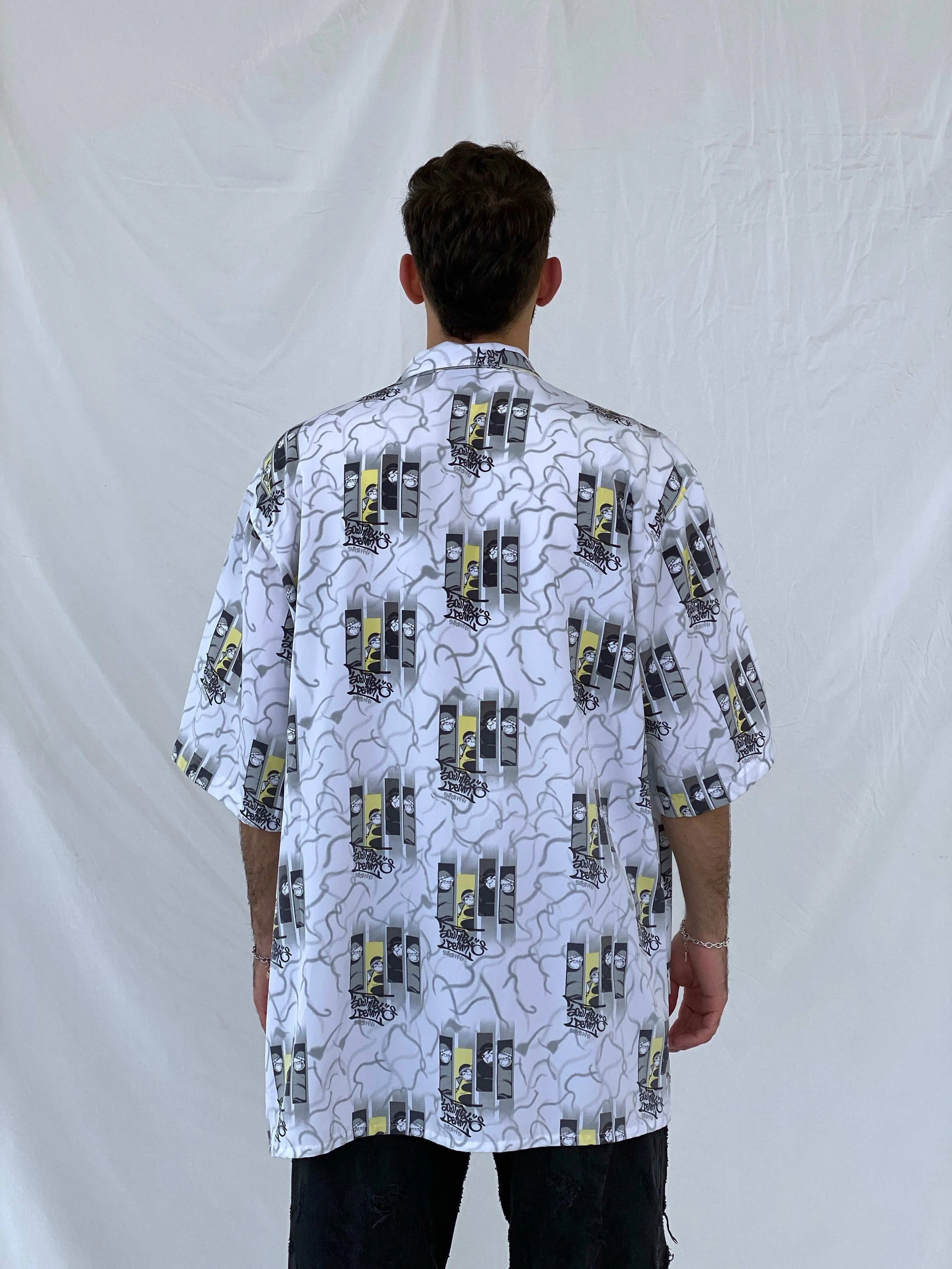 90s/00s South Pole Graphic Oversized HipHop Shirt Size 2XL - Balagan Vintage Half Sleeve Shirt 00s, 90s, Awsam, graphic, half sleeve shirt, printed shirt