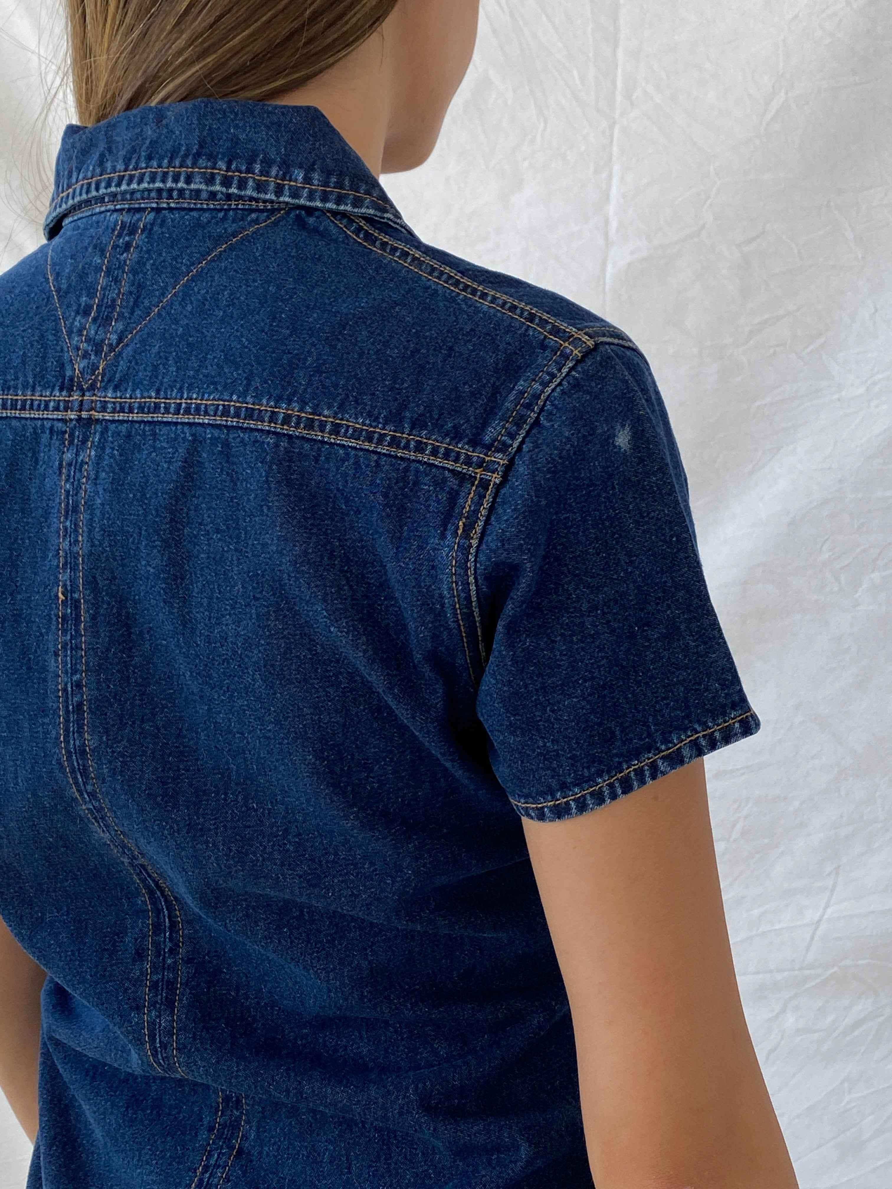 Tommy Hilfiger Midi Denim Dress - Balagan Vintage Denim Dress 00s, 90s, denim dress, midi dress, Mira