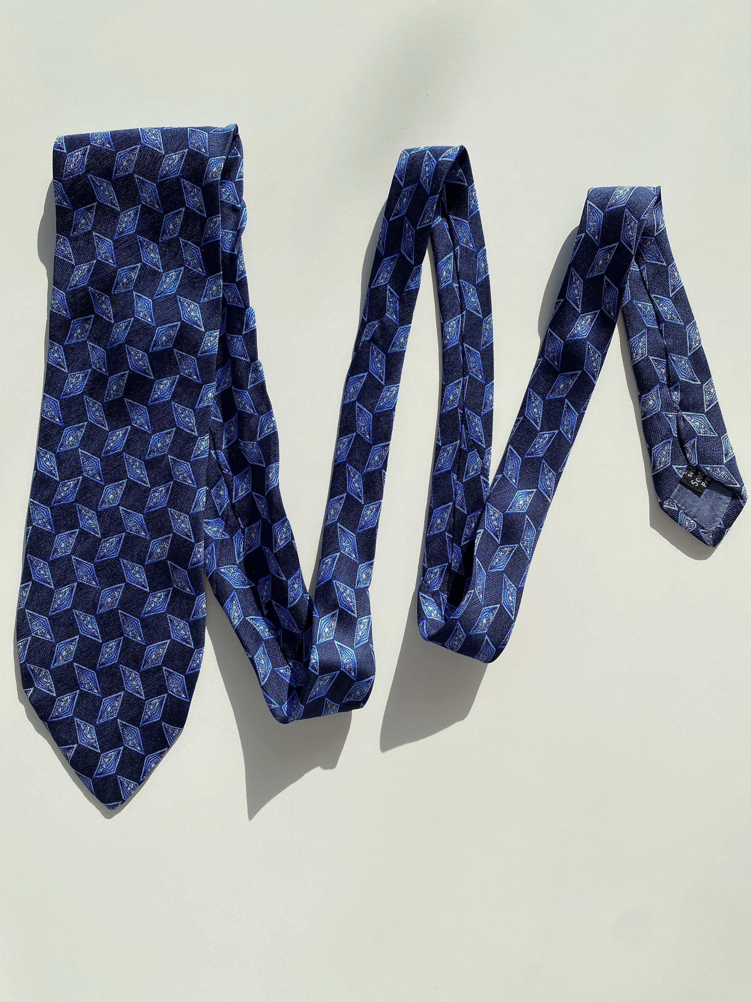 Vintage Derby Printed Silk Tie - Balagan Vintage Ties 80s, 90s, NEW IN, printed tie, printed ties, tie, ties, vintage tie
