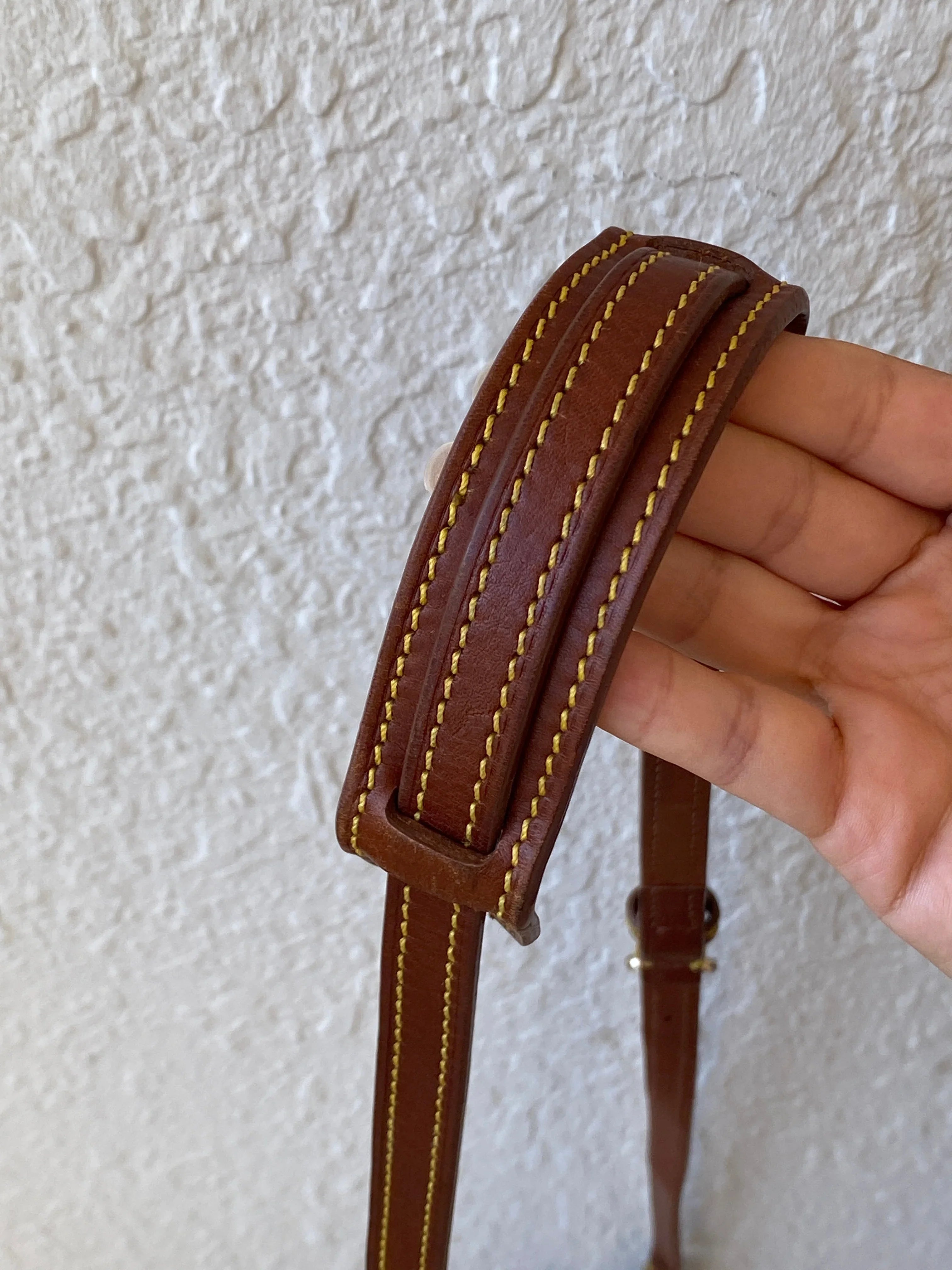 Dooney & Bourke Brown Logo Monogram Crossbody Bag with Leather Trim