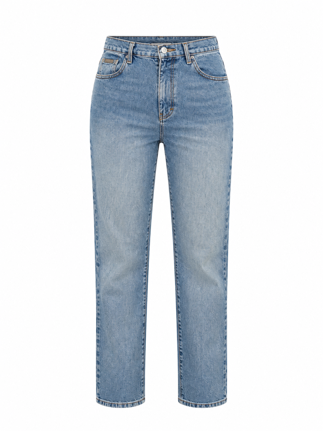 Vintage 90s Calvin Klein Light Wash High-Waisted Straight Leg Jeans – 40EUR