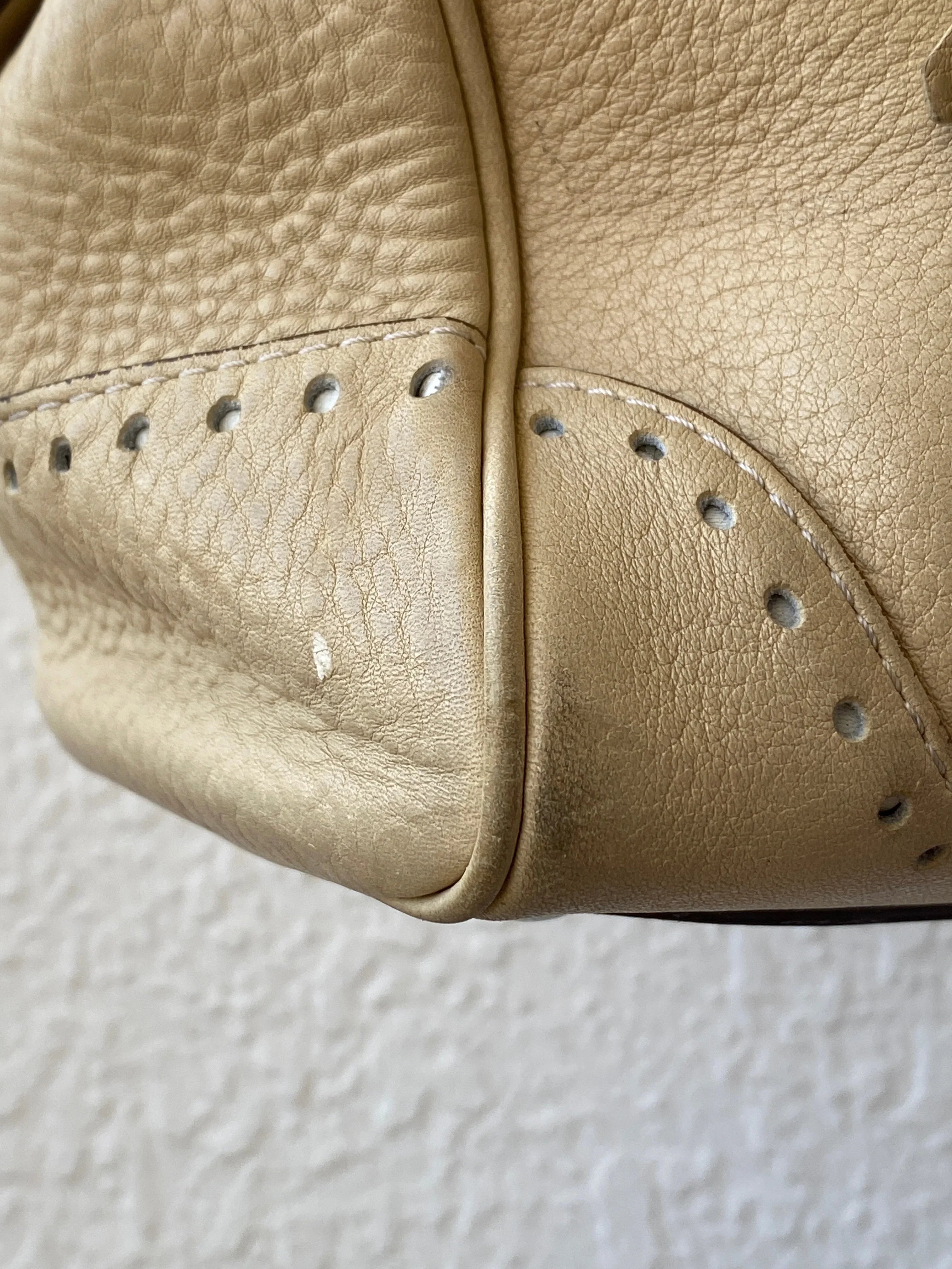 Authentic Coach Hampton Satchel Cream Leather Shoulder Bag - Balagan Vintage Shoulder Bag 00s, 90s, bag, NEW IN, shoulder bag, summer, Y2K