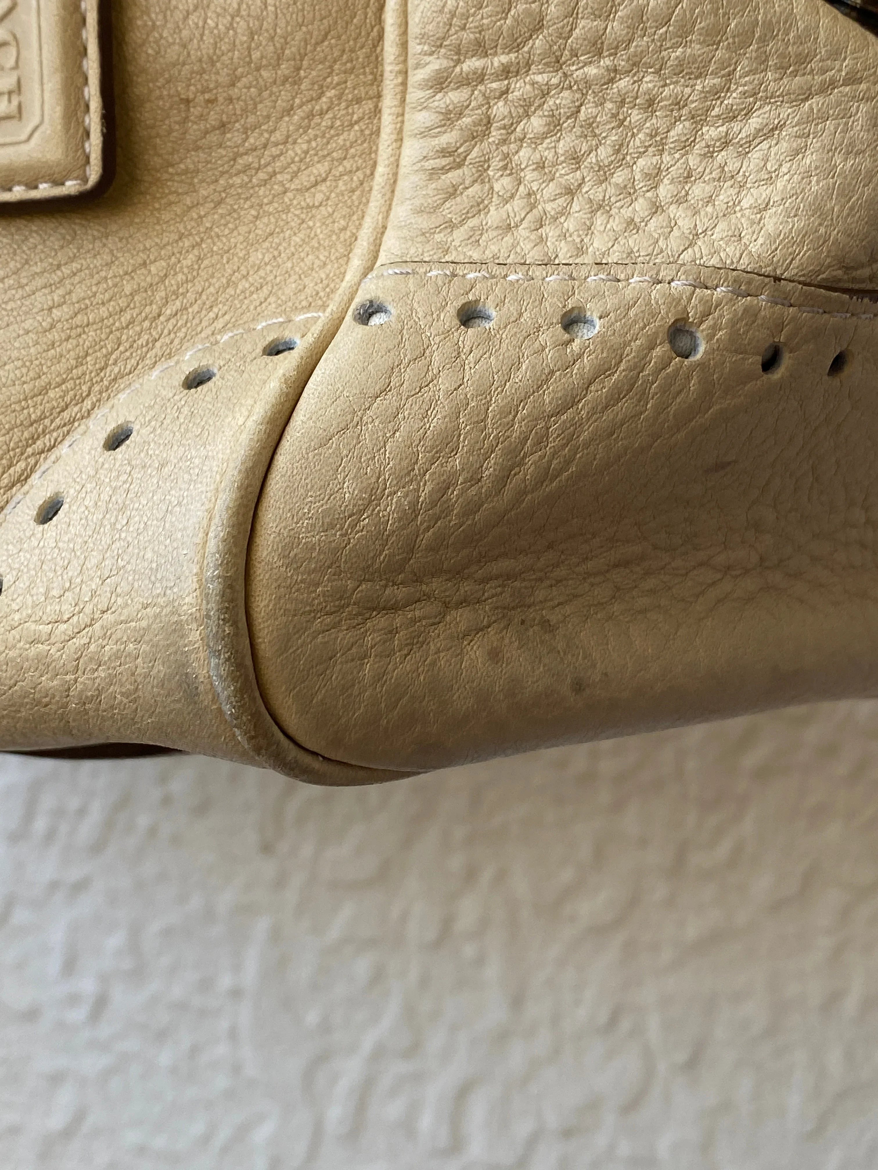 Authentic Coach Hampton Satchel Cream Leather Shoulder Bag - Balagan Vintage Shoulder Bag 00s, 90s, bag, NEW IN, shoulder bag, summer, Y2K