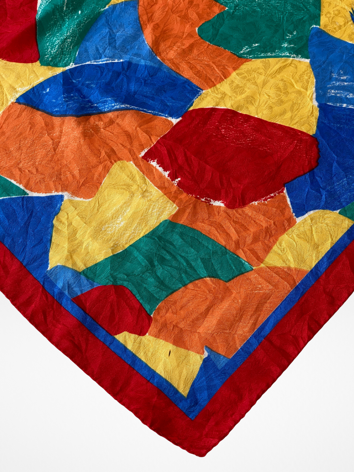 Beautiful Vibrant Abstract Design Square Shaped Scarf - Balagan Vintage Scarf 00s, multicolored, NEW IN, scarf, summer