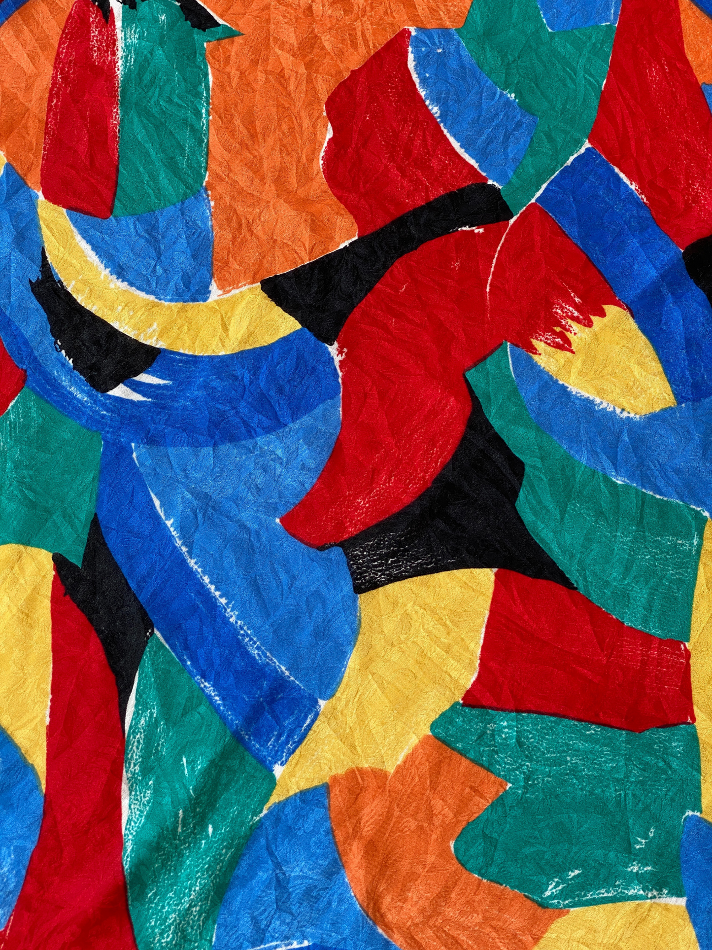 Beautiful Vibrant Abstract Design Square Shaped Scarf - Balagan Vintage Scarf 00s, multicolored, NEW IN, scarf, summer