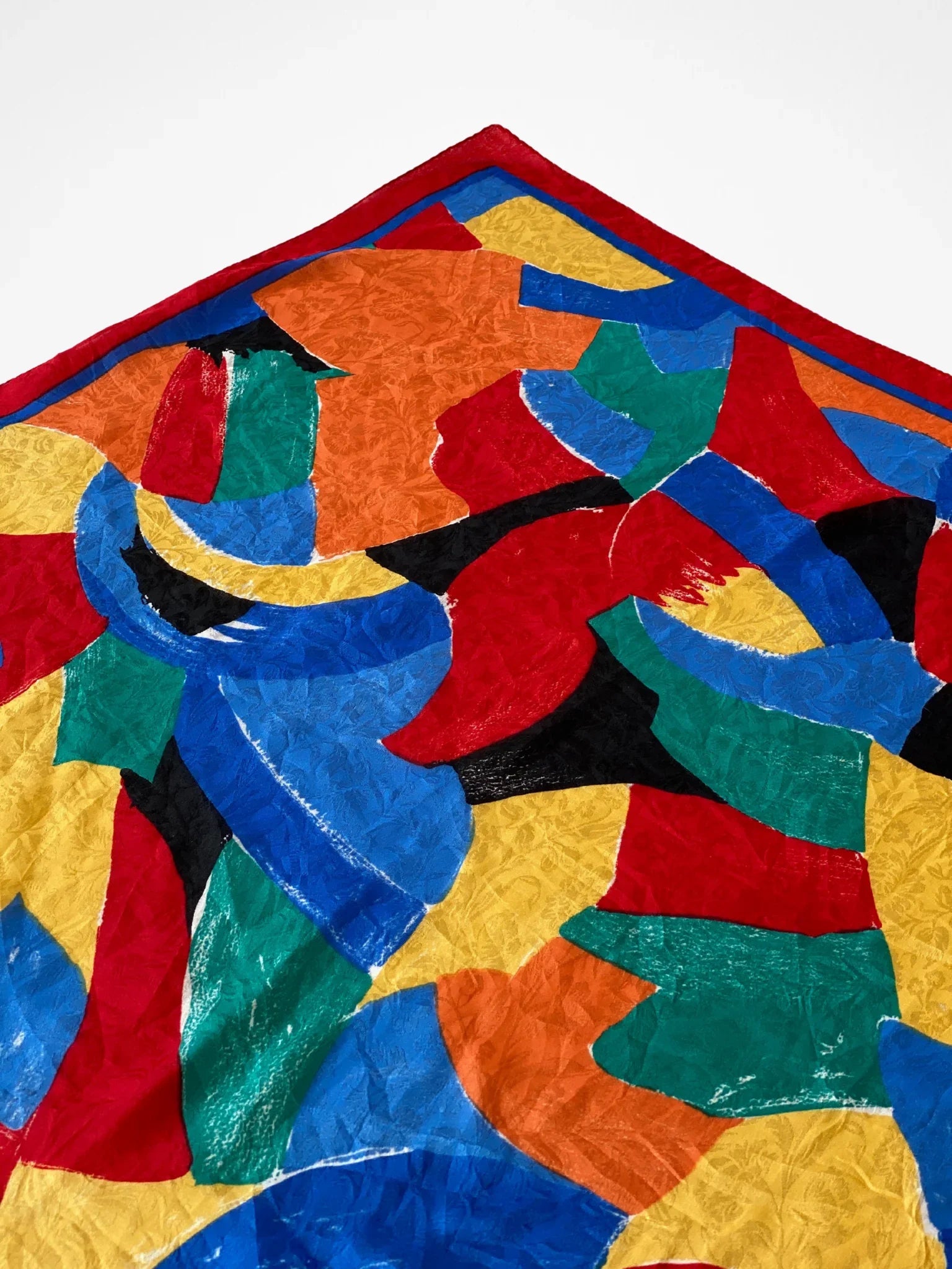 Beautiful Vibrant Abstract Design Square Shaped Scarf - Balagan Vintage Scarf 00s, multicolored, NEW IN, scarf, summer