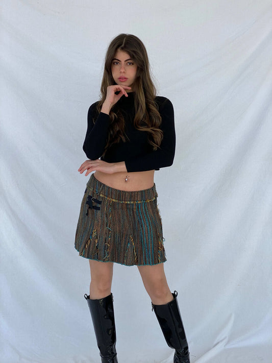 Beautiful Vintage 90s/Y2K Watcher Tweed Mini Skirt - Balagan Vintage Mini Skirt 00s, 90s, mini skirt, Mira