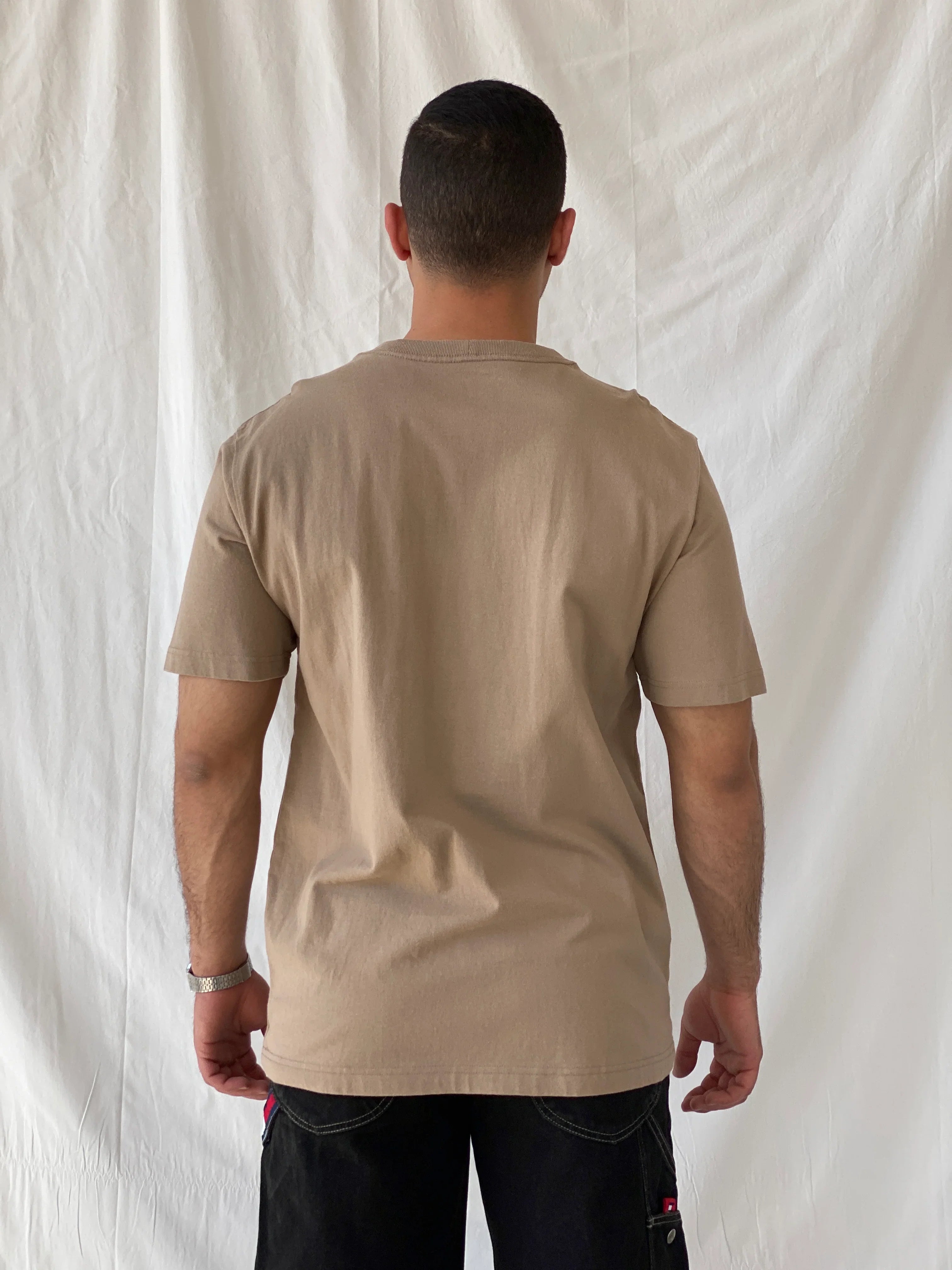 Carhartt WIP Pocket Men’s Loose Fit Beige Cotton T-shirt - M - Balagan Vintage Half Sleeve Top 90s, cotton, men top, NEW IN, Ramez, summer