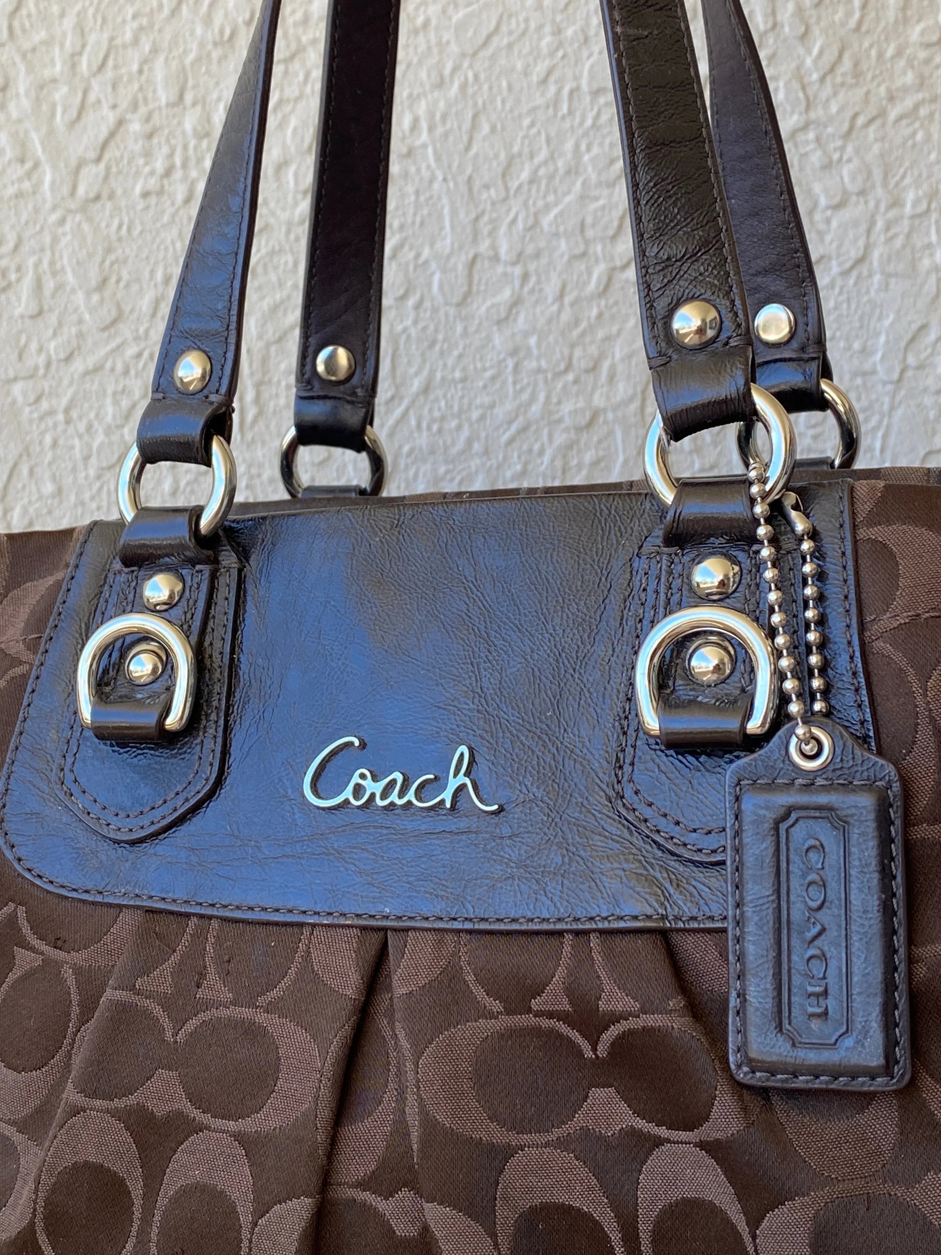 Coach Authentic Ashley Signature Sateen Brown G1051-F15510 Satchel Bag - Balagan Vintage Shoulder Bag 00s, 90s, bag, NEW IN, shoulder bag, Y2K