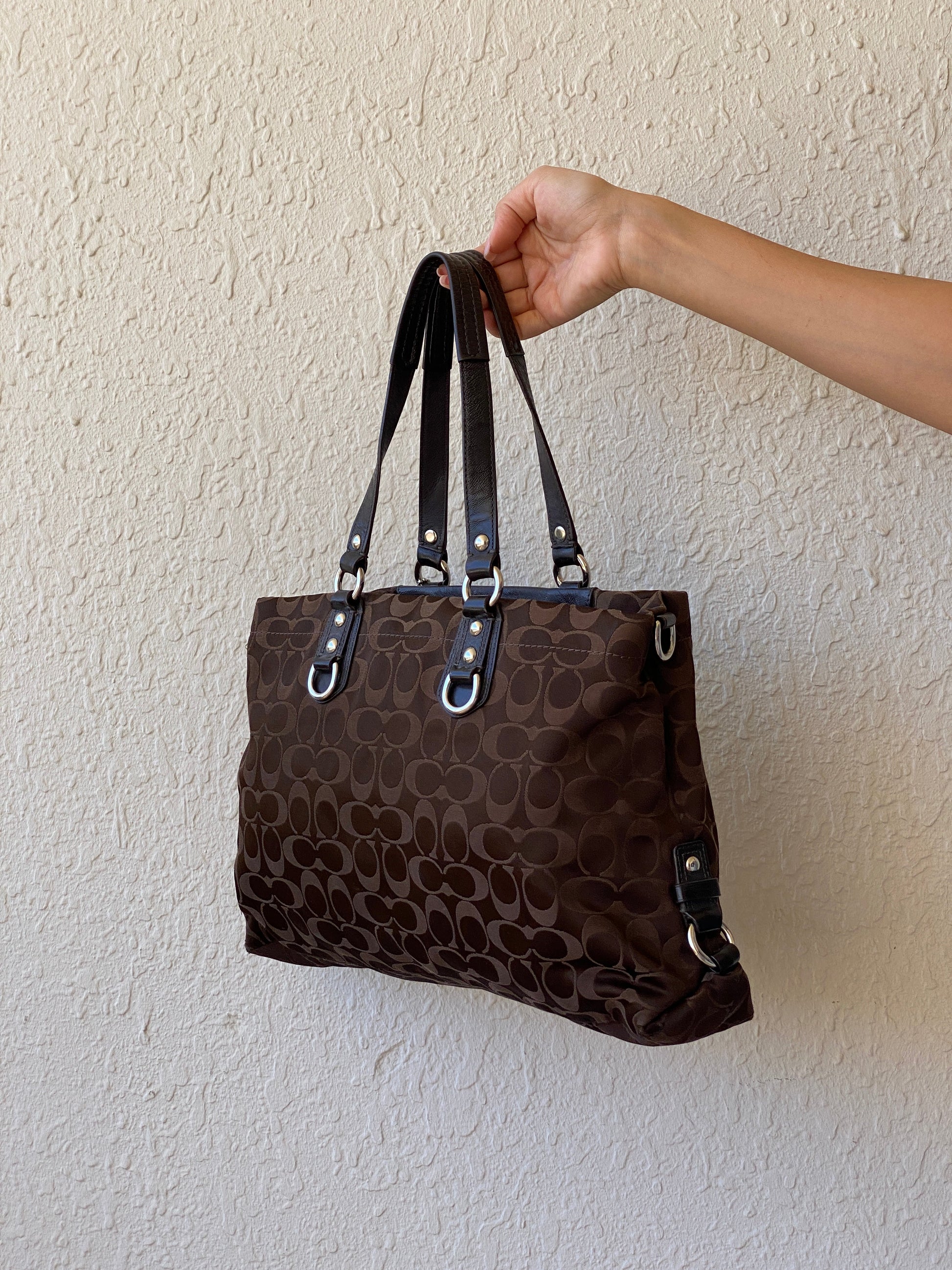 Coach Authentic Ashley Signature Sateen Brown G1051-F15510 Satchel Bag - Balagan Vintage Shoulder Bag 00s, 90s, bag, NEW IN, shoulder bag, Y2K