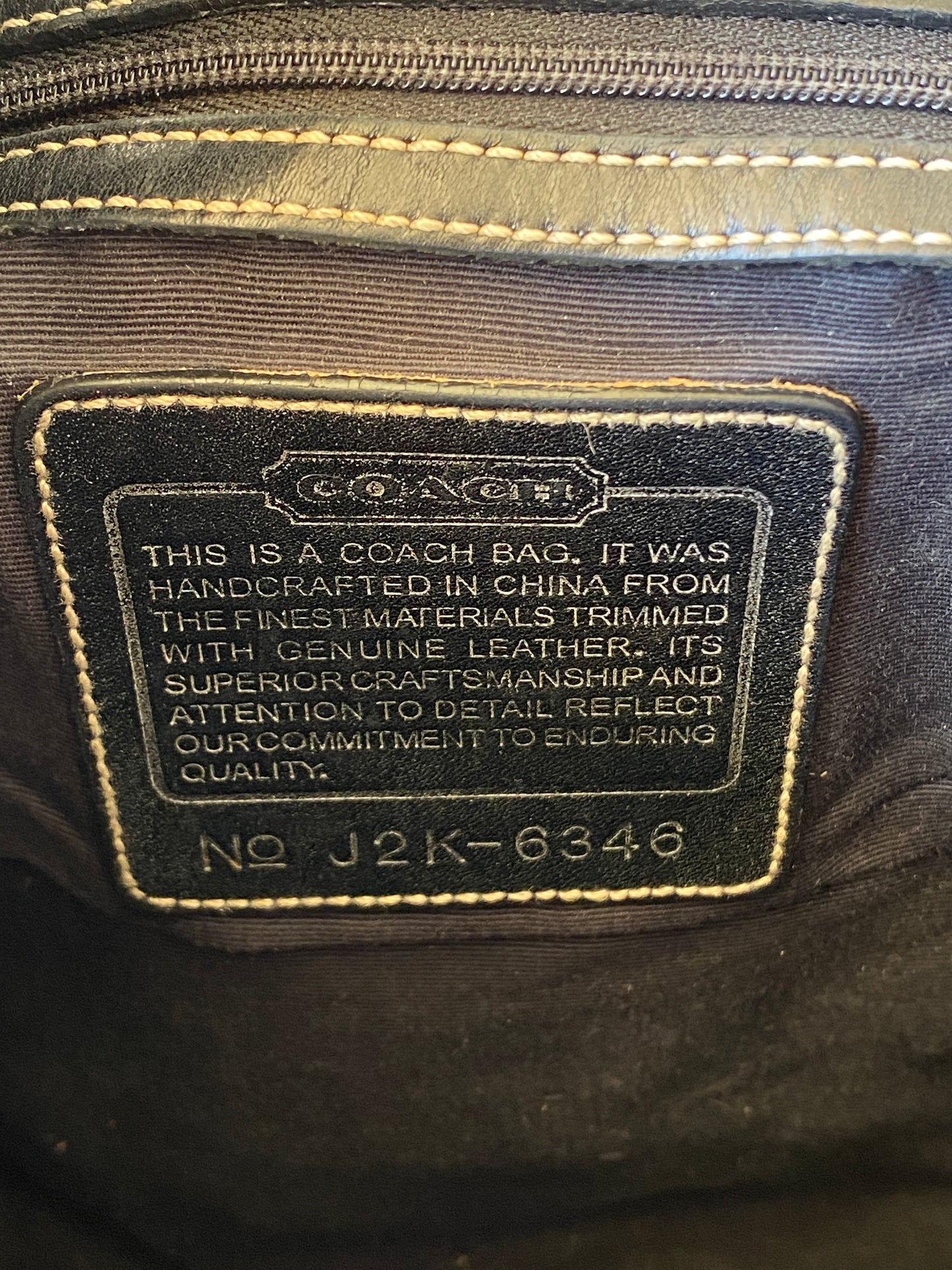 Coach Black Canvas & Leather Shoulder Bag Coach Signature Purse #J2K-6346 - Balagan Vintage Shoulder Bag 00s, 90s, bag, NEW IN, shoulder bag, Y2K