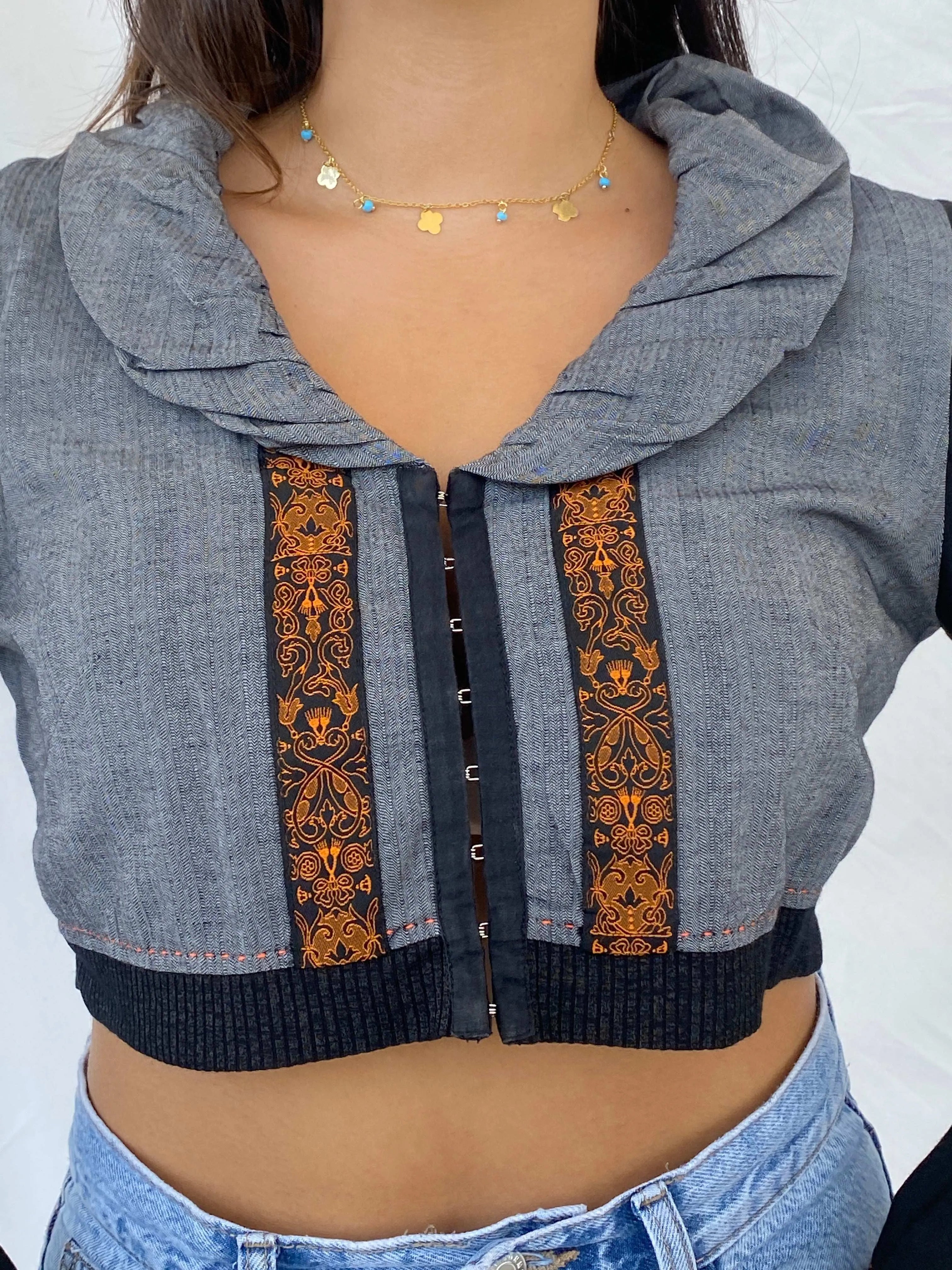 Cybery2k La Mode Est À Vous Cropped Bolero Jacket - M - Balagan Vintage Jacket 00s, cropped, jacket, Lana, summer