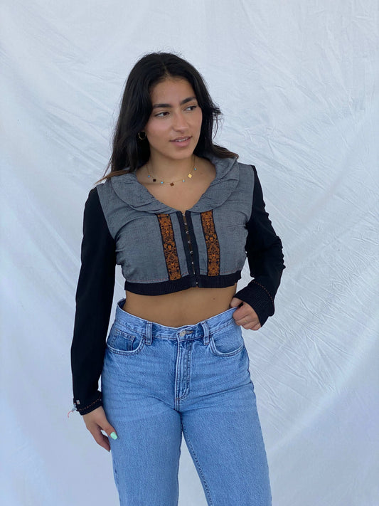 Cybery2k La Mode Est À Vous Cropped Bolero Jacket - M - Balagan Vintage Jacket 00s, Coats&Jackets, cropped, jacket, Lana, summer
