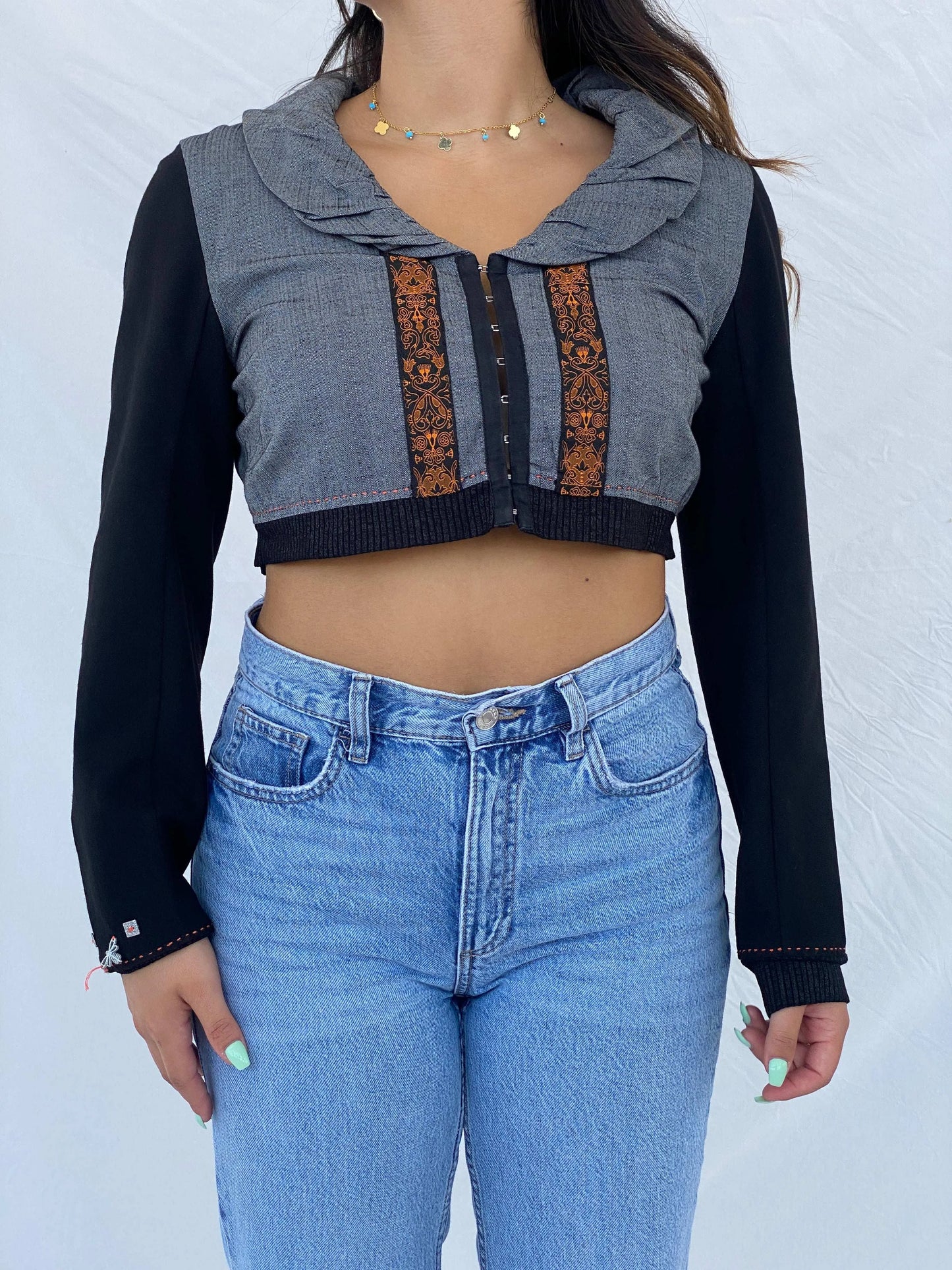 Cybery2k La Mode Est À Vous Cropped Bolero Jacket - M - Balagan Vintage Jacket 00s, Coats&Jackets, cropped, jacket, Lana, summer
