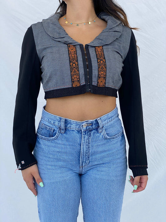 Cybery2k La Mode Est À Vous Cropped Bolero Jacket - M - Balagan Vintage Jacket 00s, Coats&Jackets, cropped, jacket, Lana, summer