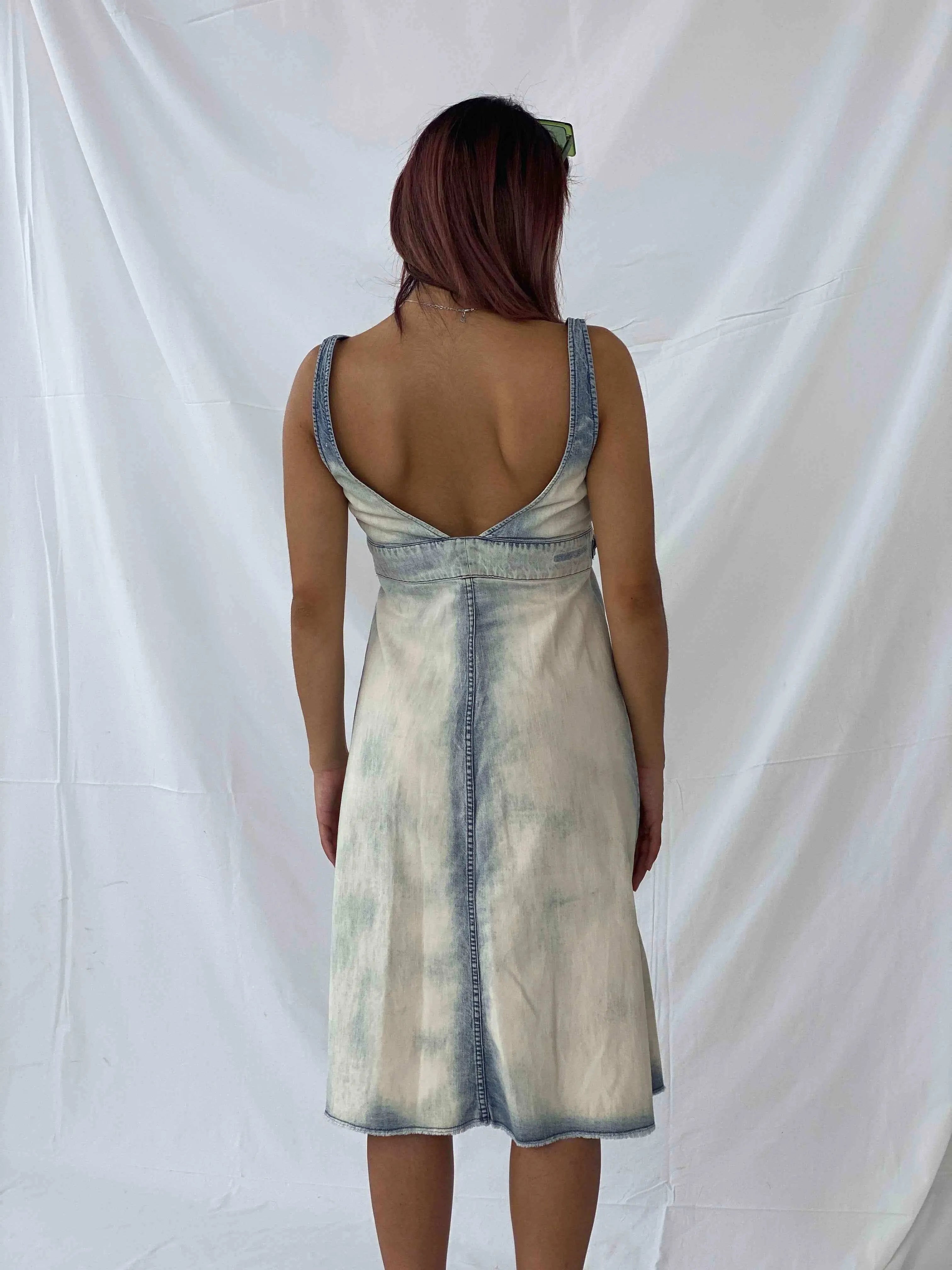 Diesel Denim Dress - Balagan Vintage Denim Dress 00s, 90s, Deals, denim, denim dress, midi dress, Taima