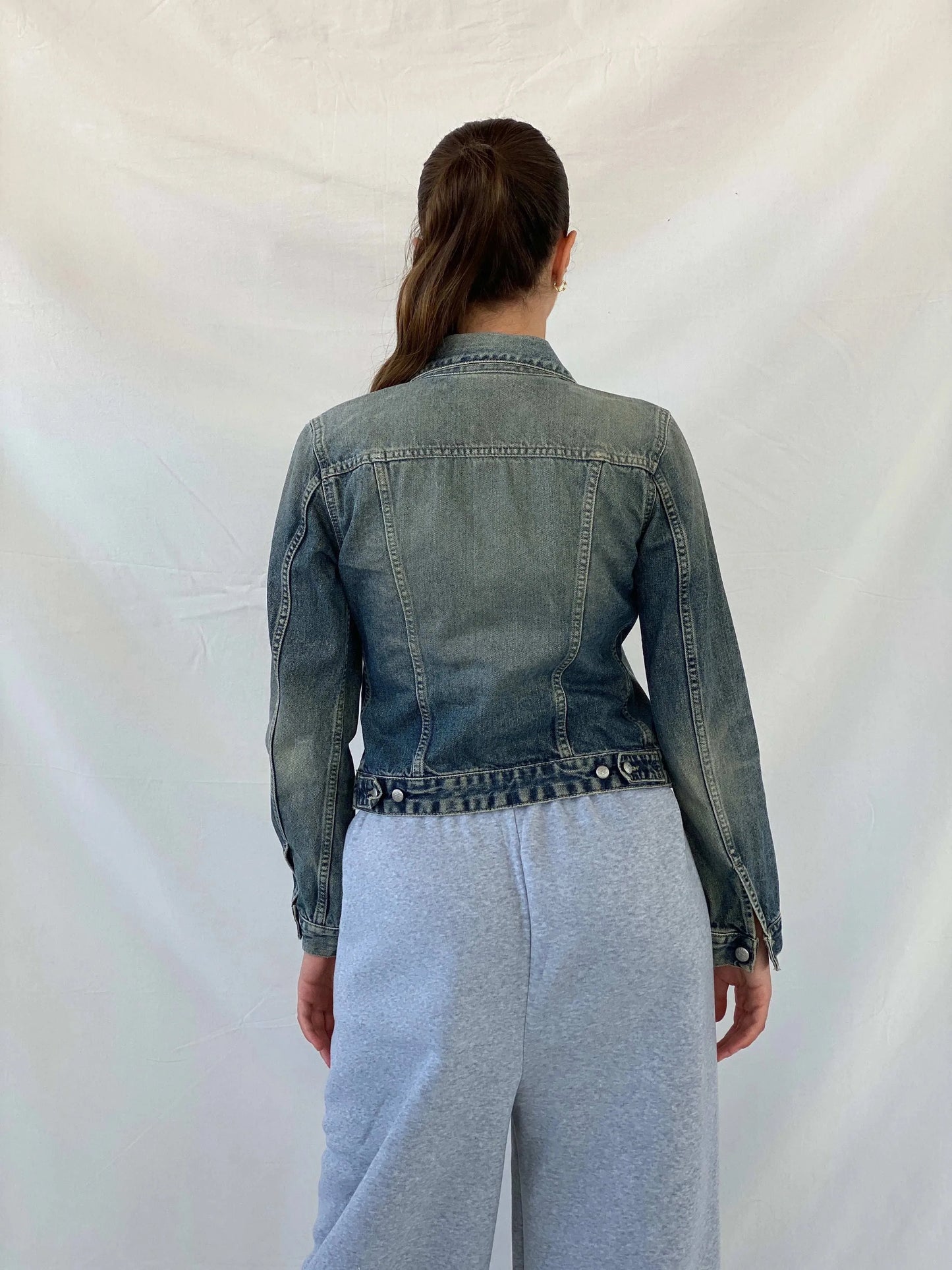 Diesel Fitted Women’s Washed Denim Jacket - S - Balagan Vintage Denim Jacket 00s, Coats&Jackets, denim, denim jacket, Diesel, Mira, Women's Denim Jackets