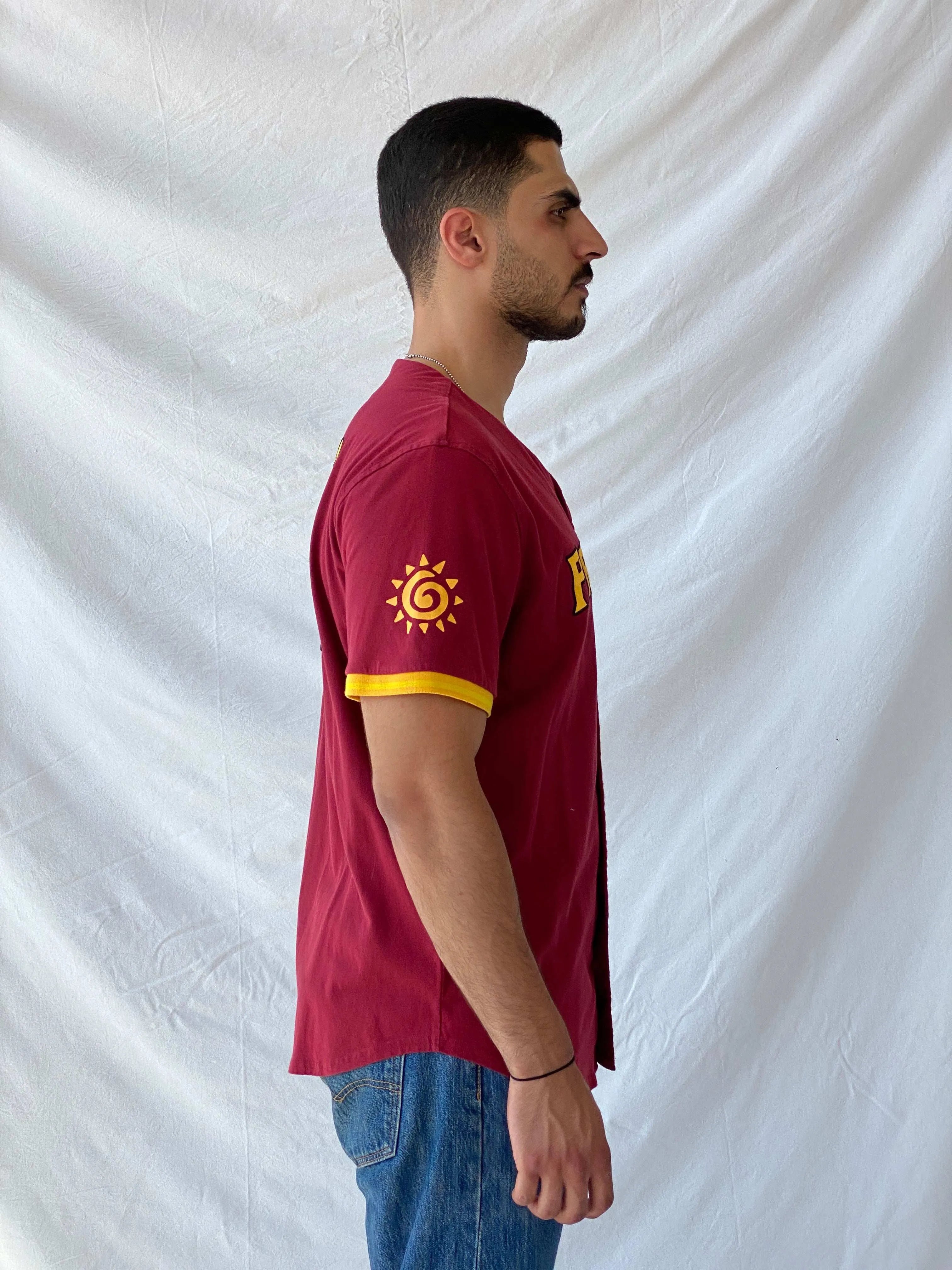 Disney The Lion King Pride Rock Mufasa Baseball Jersey - L - Balagan Vintage Half Sleeve Top 90s, Jersey, men top, Ramez, striped, striped shirt
