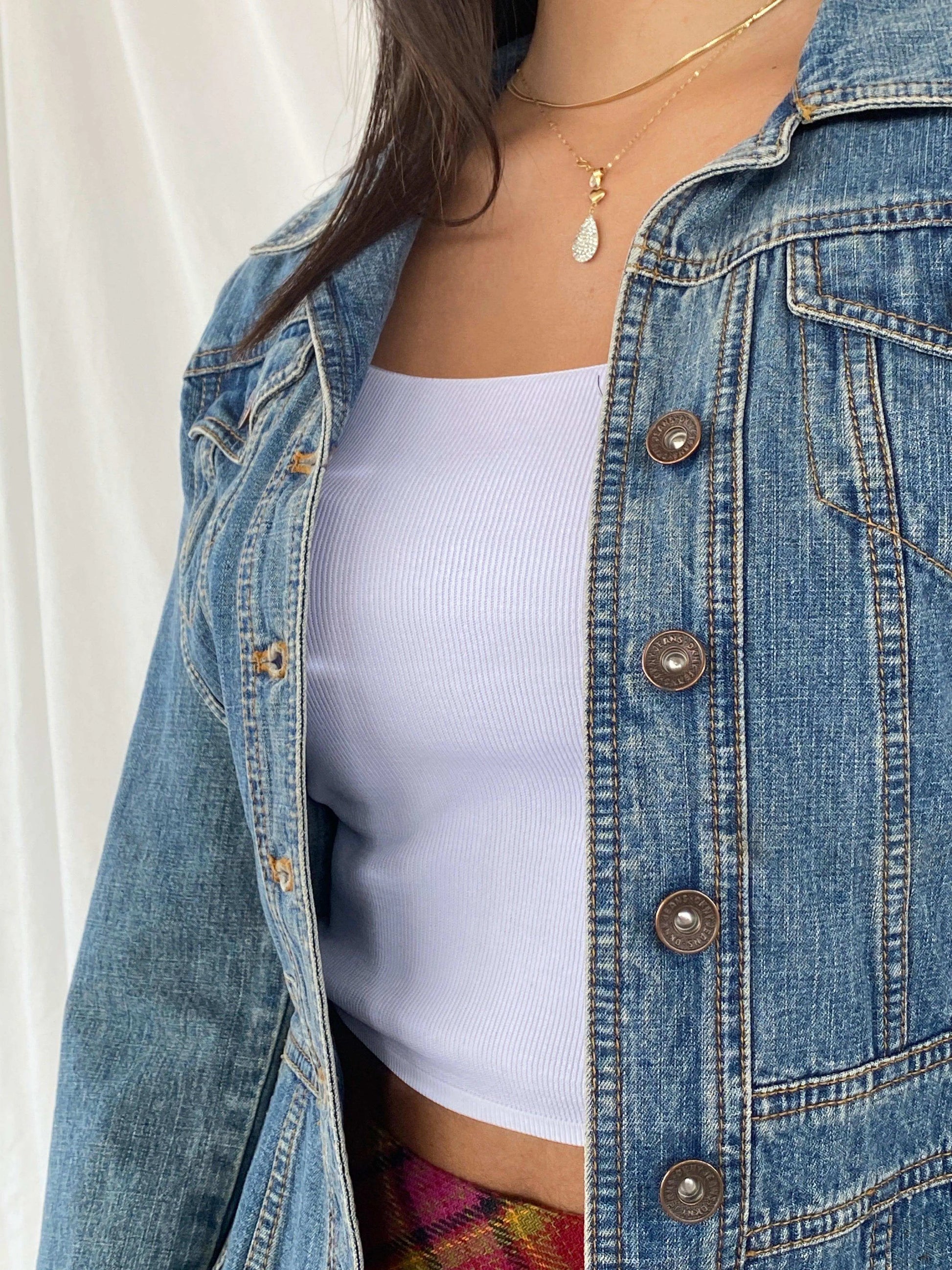 DKNY JEANS Light Denim Jacket - Balagan Vintage Denim Jacket 00s, 90s, Coats&Jackets, denim, denim jacket, Rama, Women's Denim Jackets