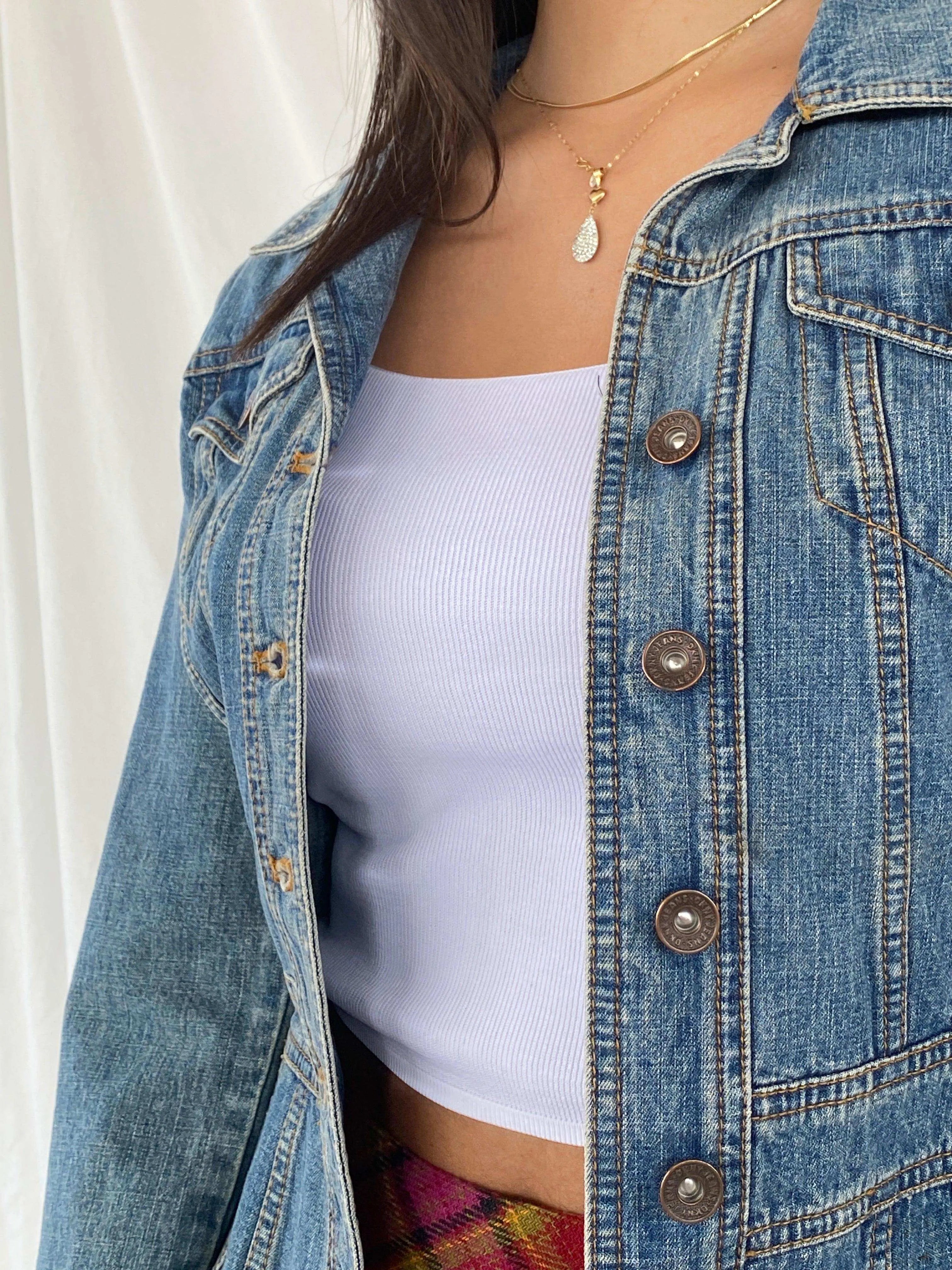 DKNY JEANS Light Denim Jacket - Balagan Vintage Denim Jacket 00s, 90s, Coats&Jackets, denim, denim jacket, Rama, Women's Denim Jackets