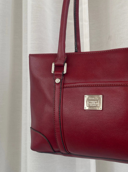 Gorgeous Liz Claiborne Purse Women’s Red Shoulder Bag - Balagan Vintage Handbags 00s, 90s, bag, red leather, shoulder bag, Y2K