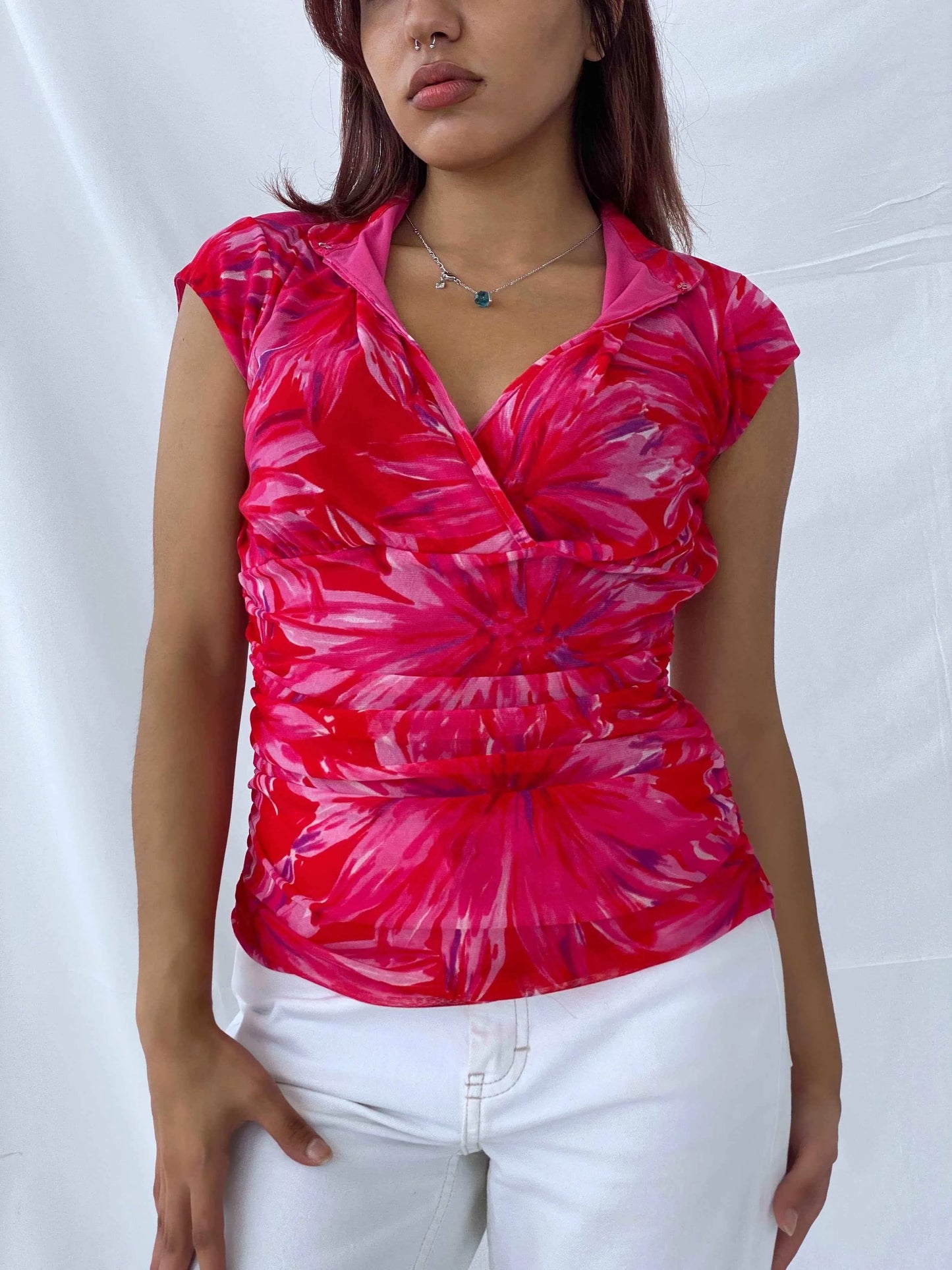 Gorgeous Vivienne Tam Top - Balagan Vintage Half Sleeve Top 00s, 90s