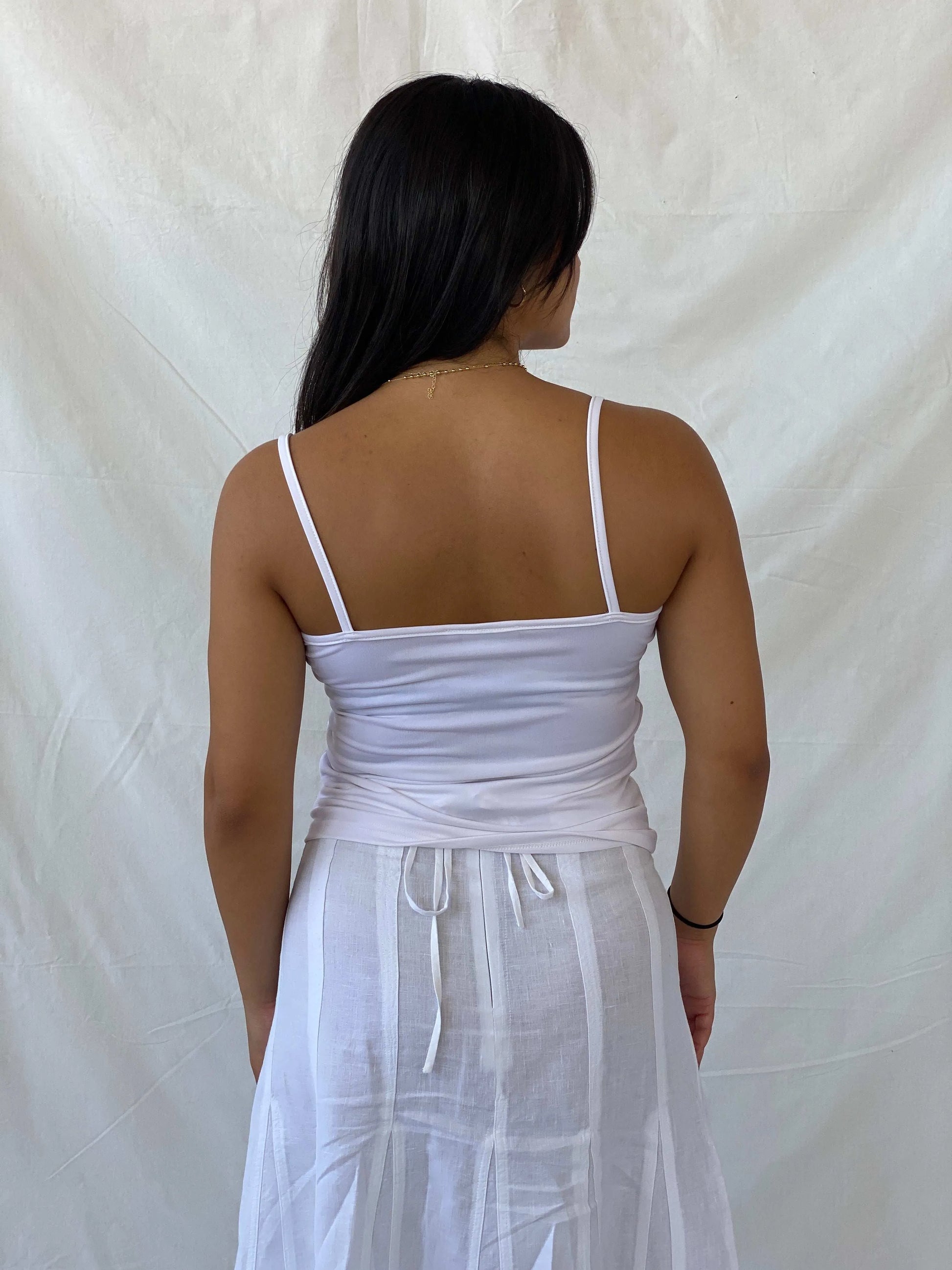 Hennes Collection Cat Print White Cami Top - M - Balagan Vintage Cami 00s, Cami, Lana, summer