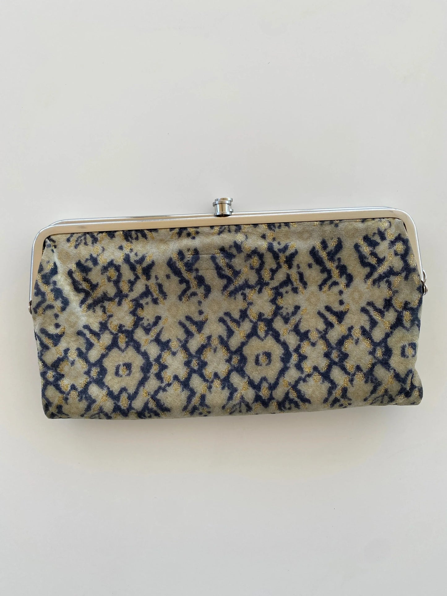Hobo Blue & Tan Genuine Leather Clutch Wallet - Balagan Vintage Clutch 00s, 90s, bag, consignment, NEW IN, Rand, shoulder bag, Y2K