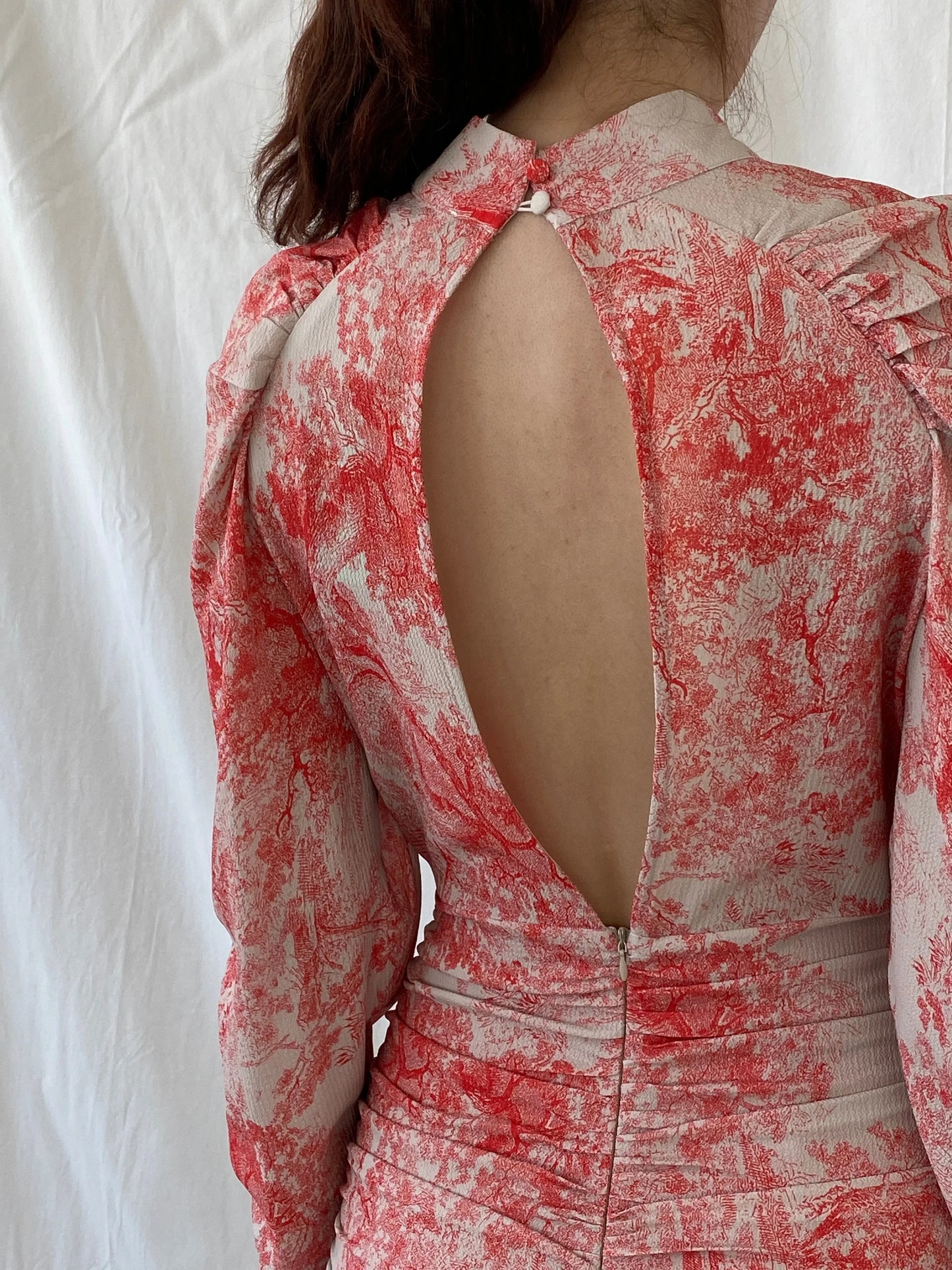 In The Style X Lorna Luxe Women’s Short Dress With Open Back - S - Balagan Vintage Midi Dress 90s, Ayah, dress, midi dress, Wedding Guest