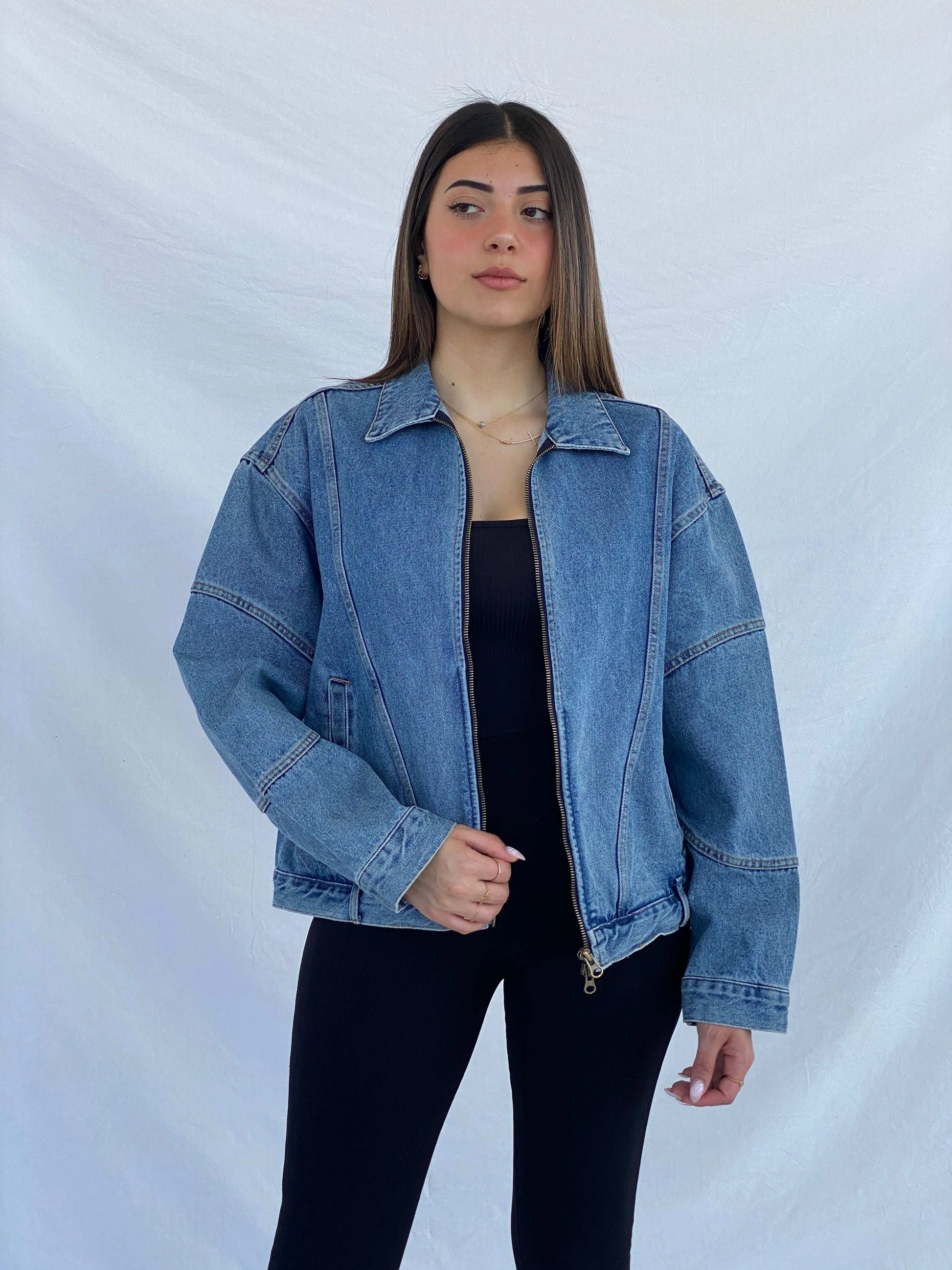 Jeans By Stylenanda Denim Jacket - Size M/L - Balagan Vintage Denim Jacket 00s, denim jacket, Juana