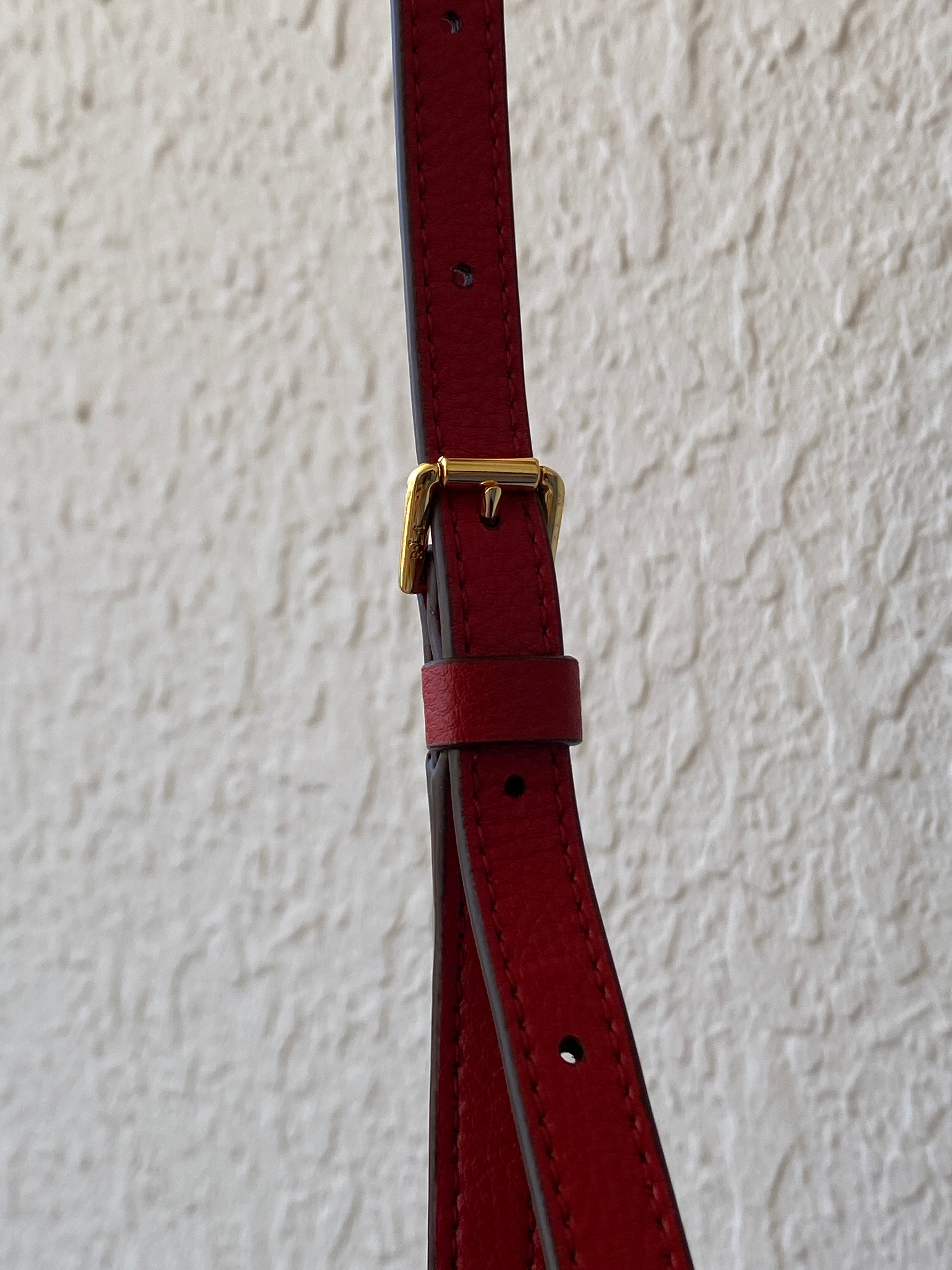 Lauren by Ralph Lauren Red Leather Messenger Crossbody Bag - Balagan Vintage Shoulder Bag bag, NEW IN, ralph lauren, red leather, shoulder bag, Y2K