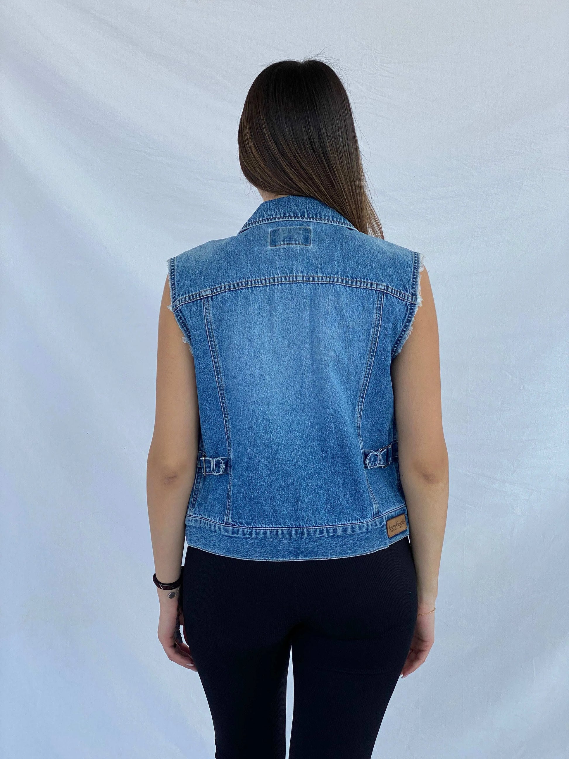 Lauren Jeans Co. By Ralph Lauren Denim Vest - Balagan Vintage Denim Vest 00s, denim, denim vest, Juana, outerwear, ralph lauren, vintage