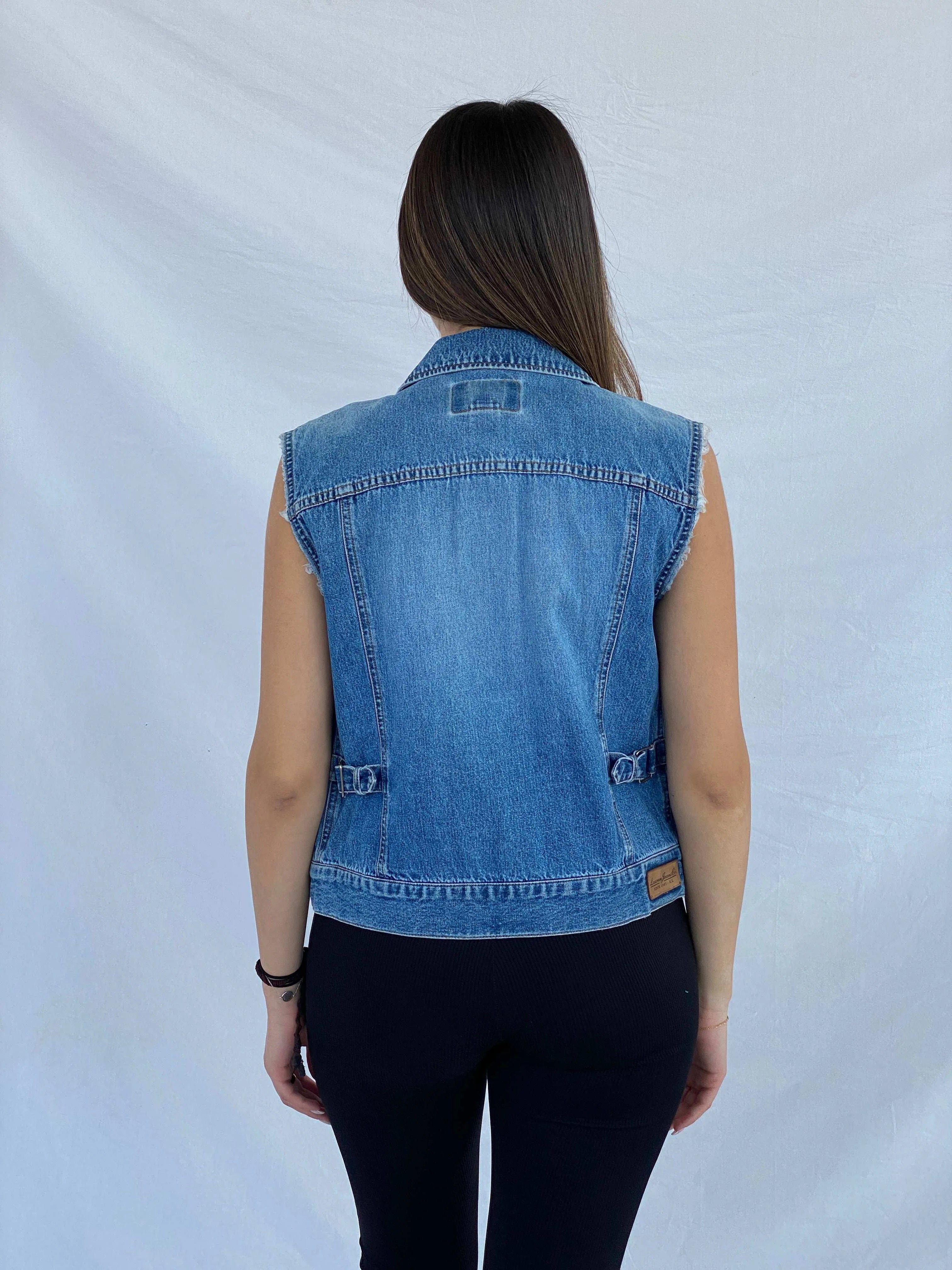 Lauren Jeans Co. By Ralph Lauren Denim Vest - Balagan Vintage Denim Vest 00s, denim, denim vest, Juana, outerwear, ralph lauren, vintage