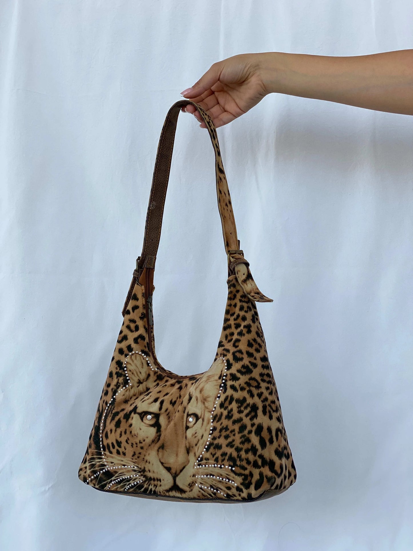 Leopard Y2K Animal Print Shoulder Bag - Balagan Vintage Bags 00s, shoulder bag, Y2K