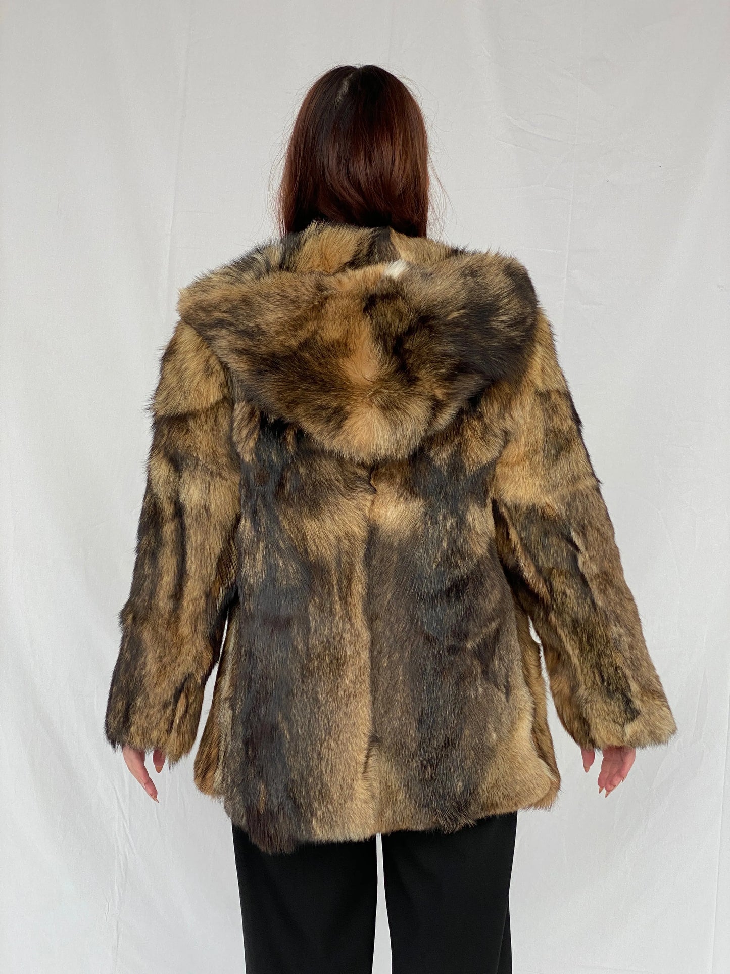 Luxurious Vintage Gaewolf Exclusive Real Fur Heavy Hooded Jacket - M - Balagan Vintage Coat 00s, Ayah, coat, Coats&Jackets, Deals, fur jacket, rare find, rare vintage, silk, vintage coat, winter