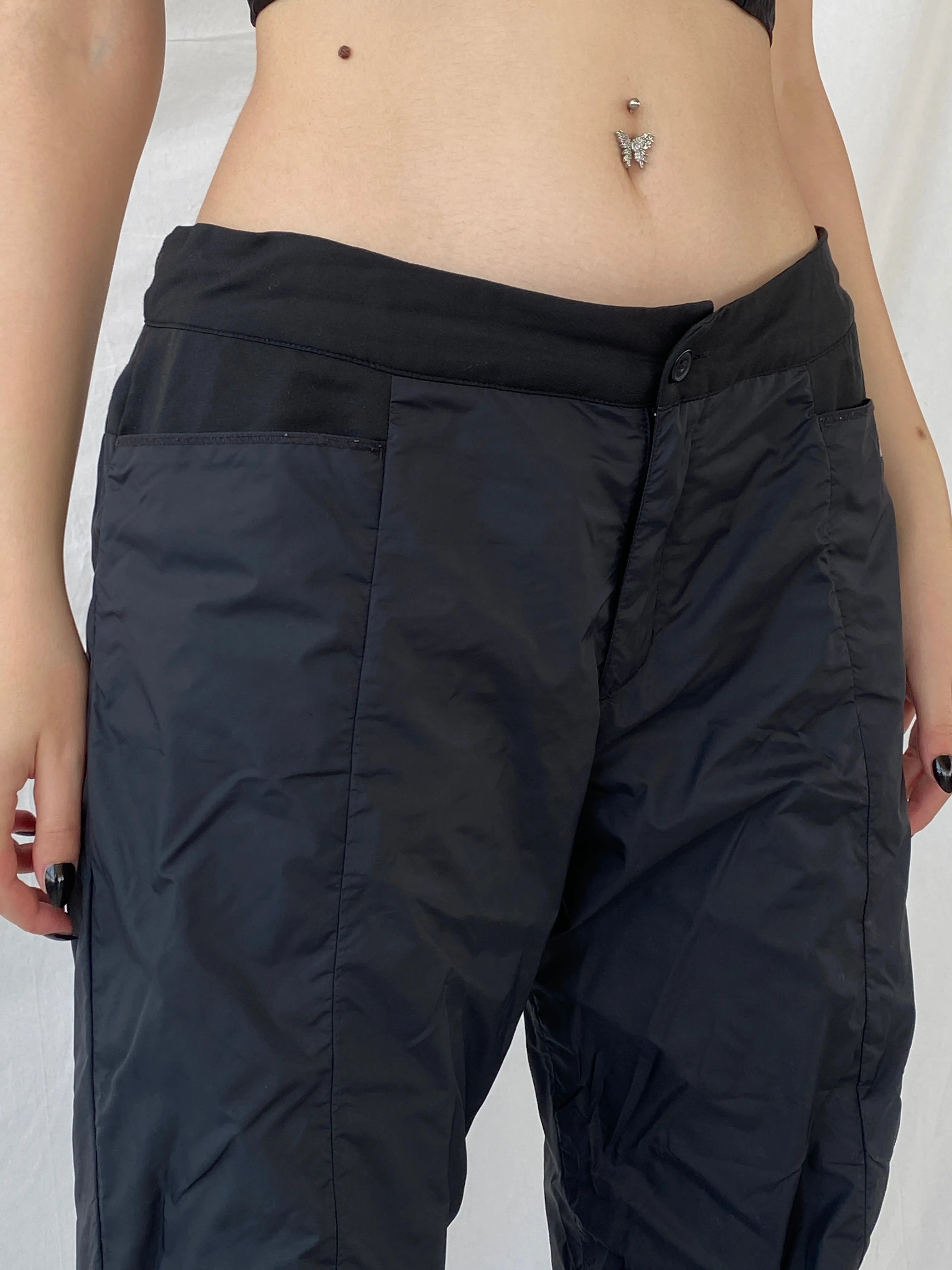 Nike Black Windbreaker Sportswear Women’s Track Pants - 2XL - Balagan Vintage Track Pants 80s, 90s, Ayah, consignment, Danadabbas, NEW IN, vintage pants, windbreaker