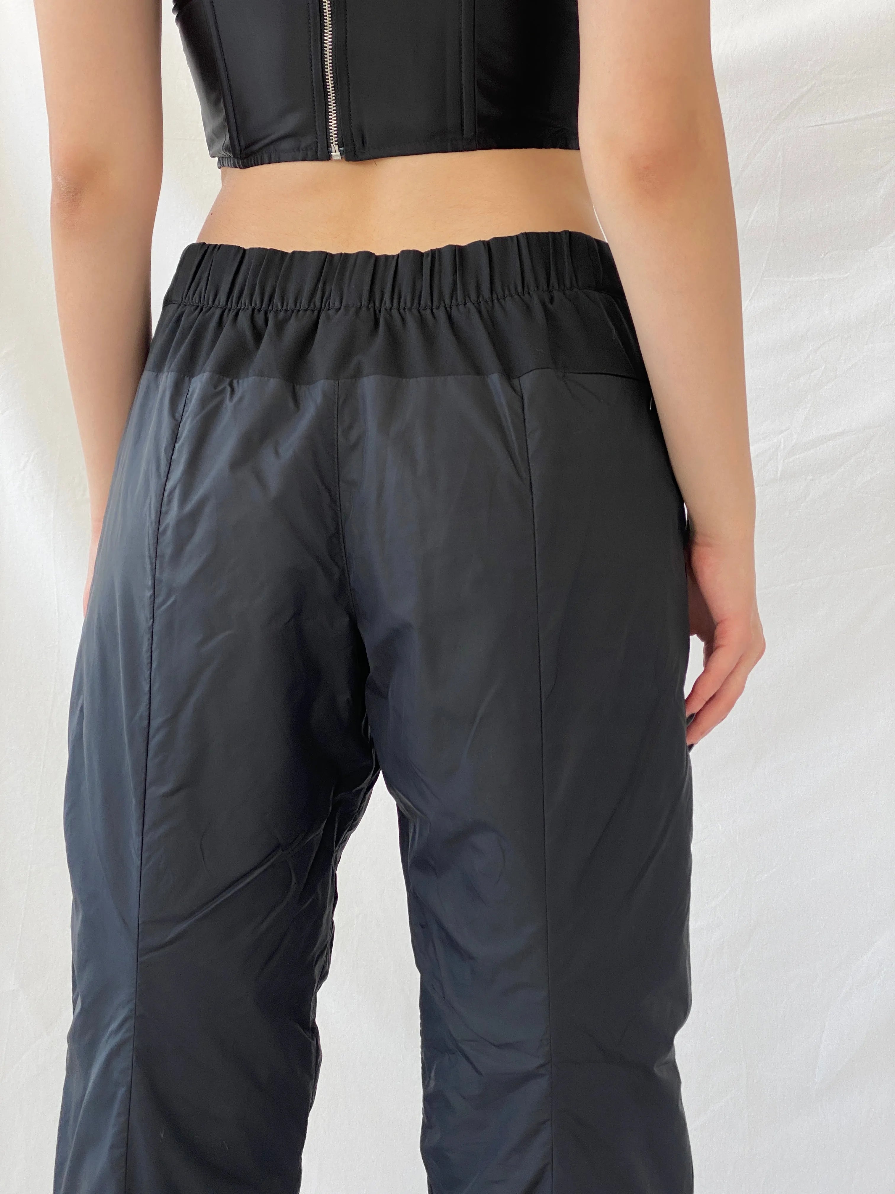 Nike Black Windbreaker Sportswear Women’s Track Pants - 2XL - Balagan Vintage Track Pants 80s, 90s, Ayah, consignment, Danadabbas, NEW IN, vintage pants, windbreaker