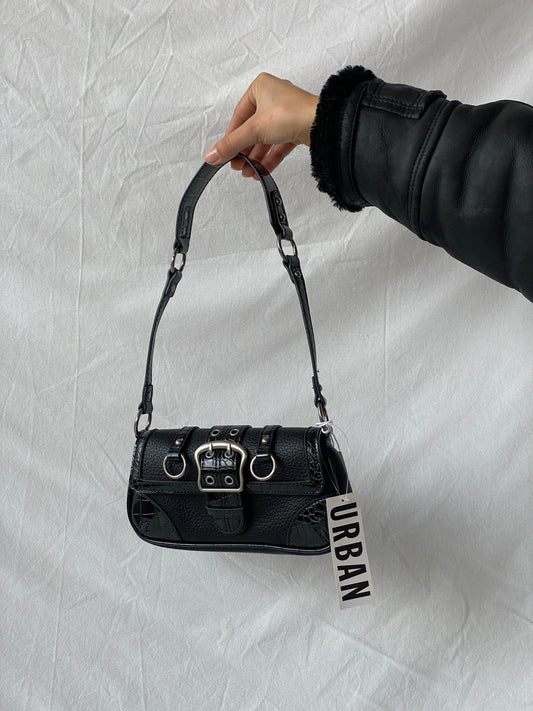 NWT Urban Outfitters UO Jade Baguette Black Shoulder Bag - Balagan Vintage Shoulder Bag 00s, bag, consignment, Farah, handbag
