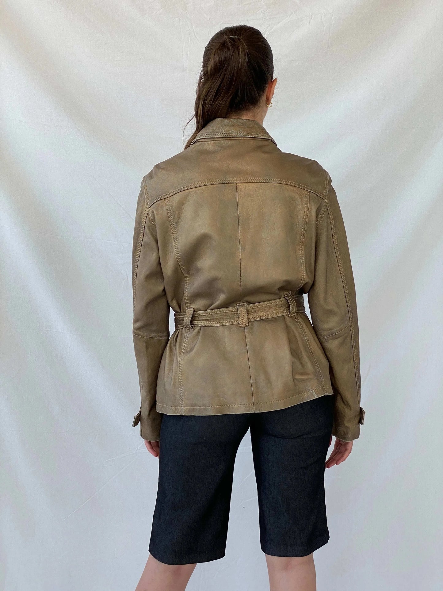 Rick Cardona Designer Metallic Bronze Genuine Leather jacket - L - Balagan Vintage Leather Jacket 90s, Coats&Jackets, Deals, genuine leather jacket, leather jacket, Mira, winter, Women's Leather Jackets
