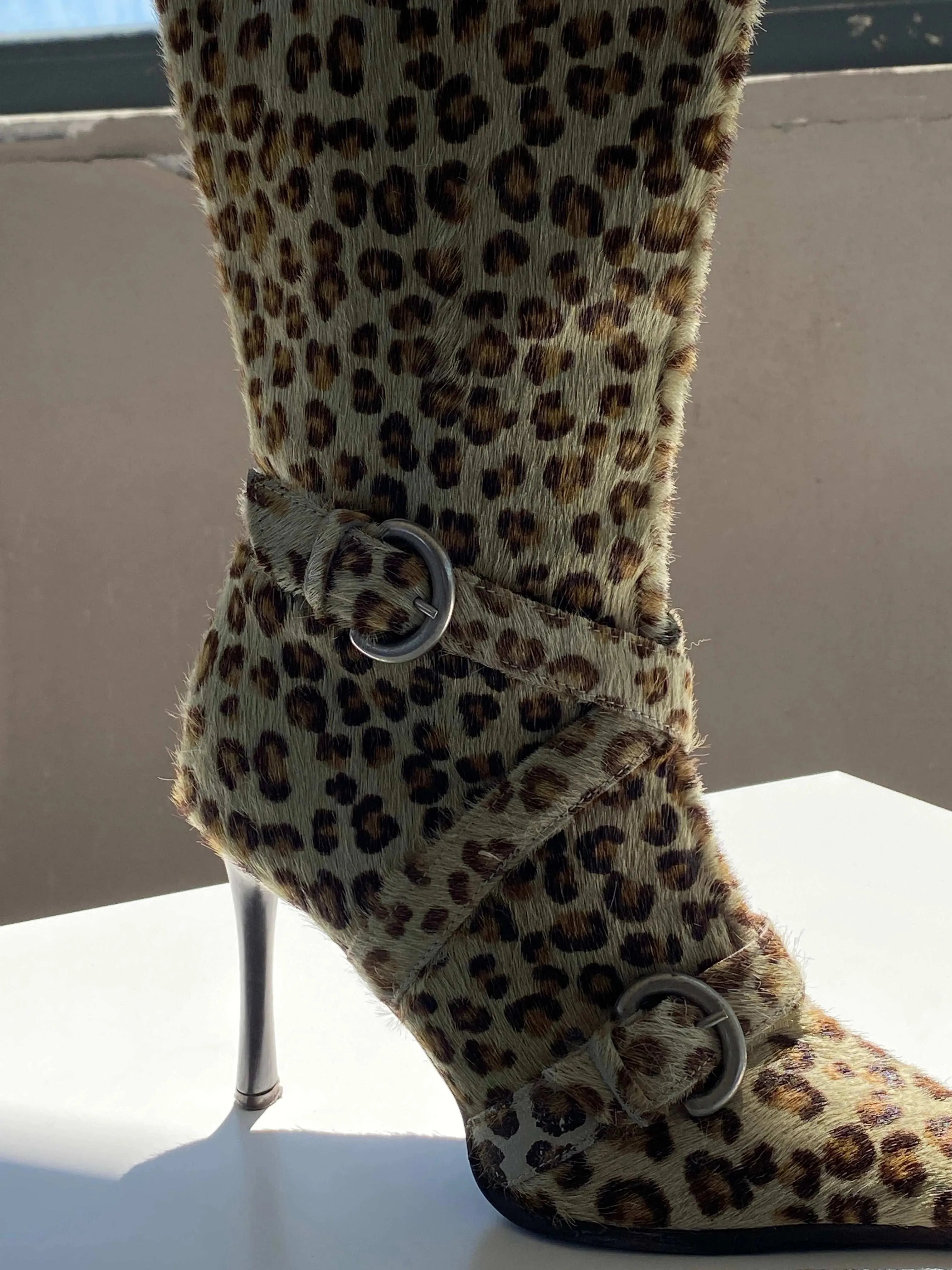 RIPA Italy Vintage Cheetah Leopard Print High Heel Boots - Balagan Vintage Boots 00s, 90s, Boots, Deals, guess, shoes